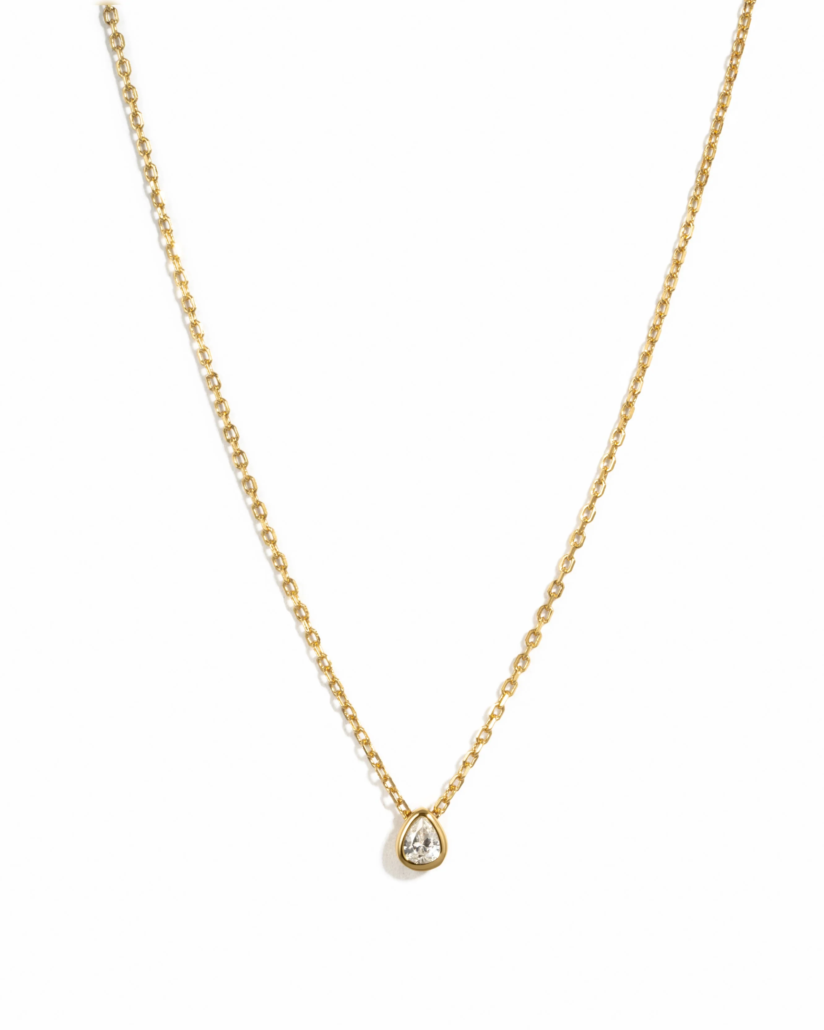 Tear Drop Pendant Necklace