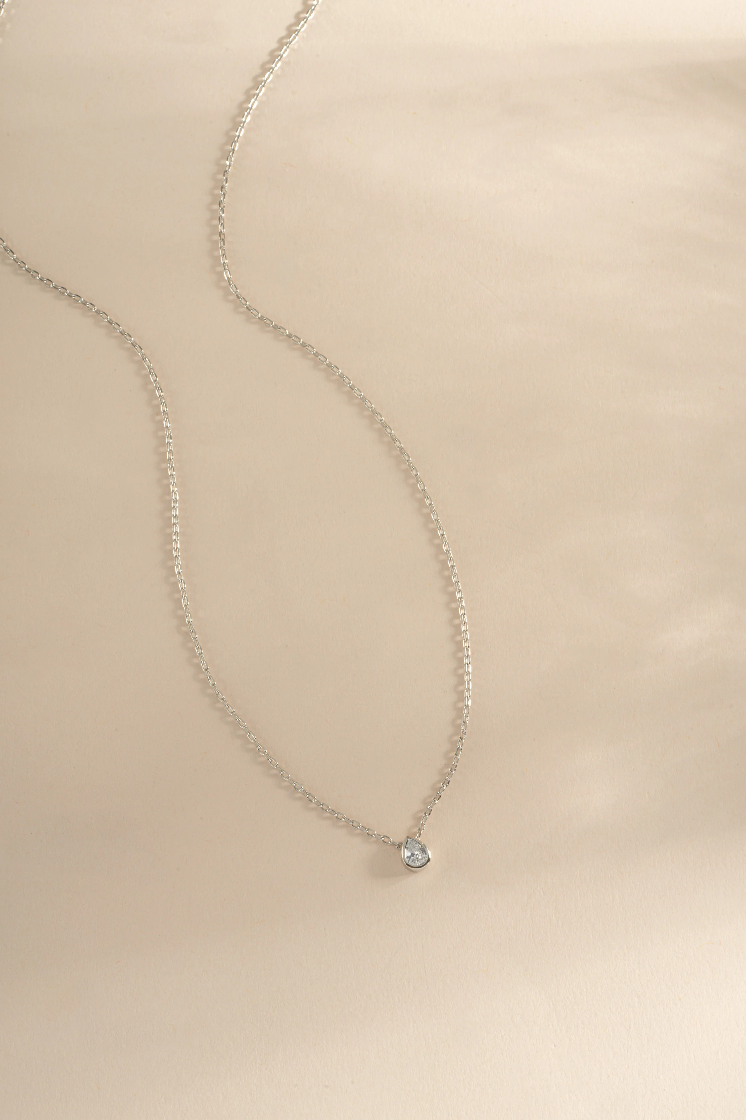 Tear Drop Pendant Necklace - Image 3