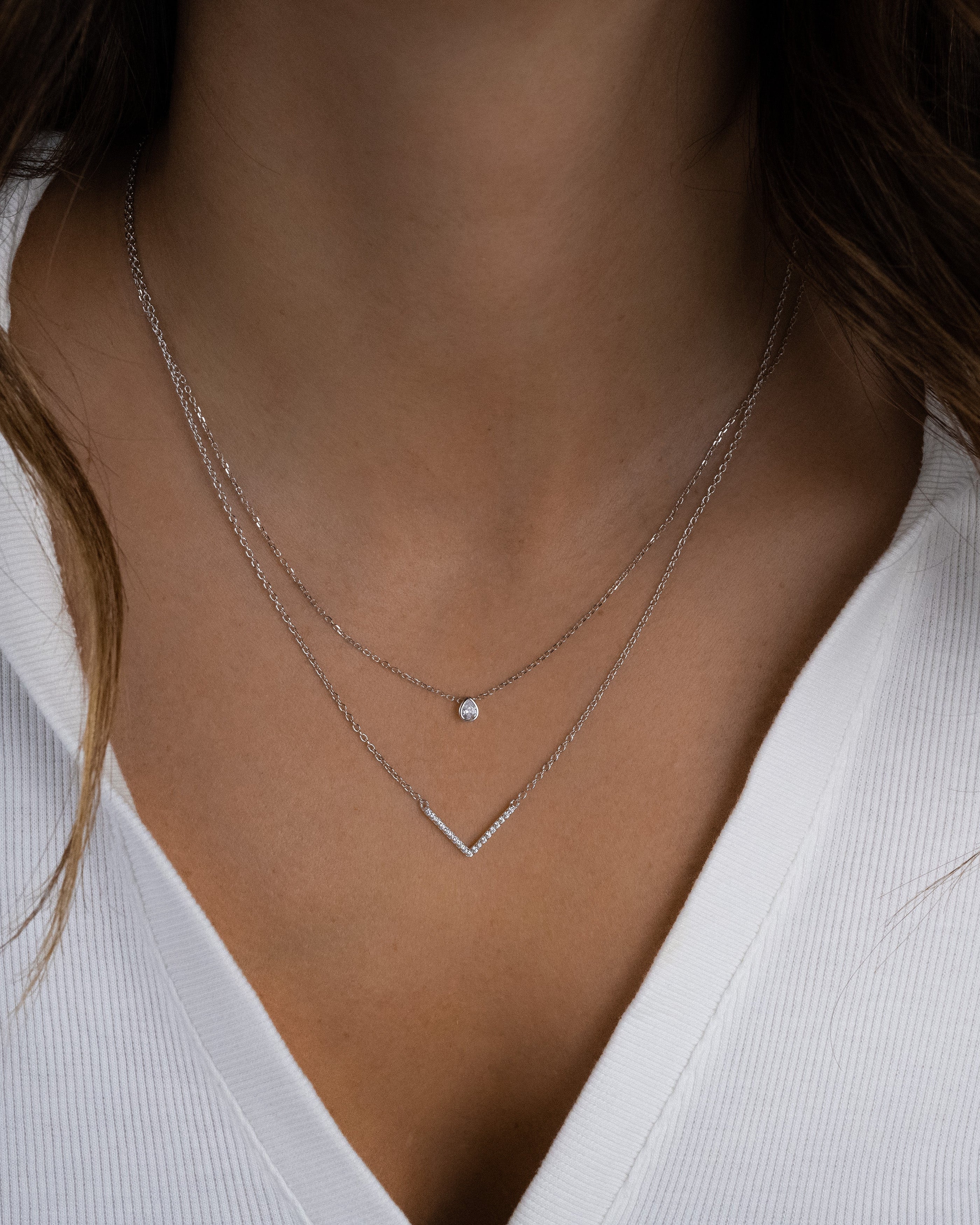 Tear Drop Pendant Necklace - Image 4