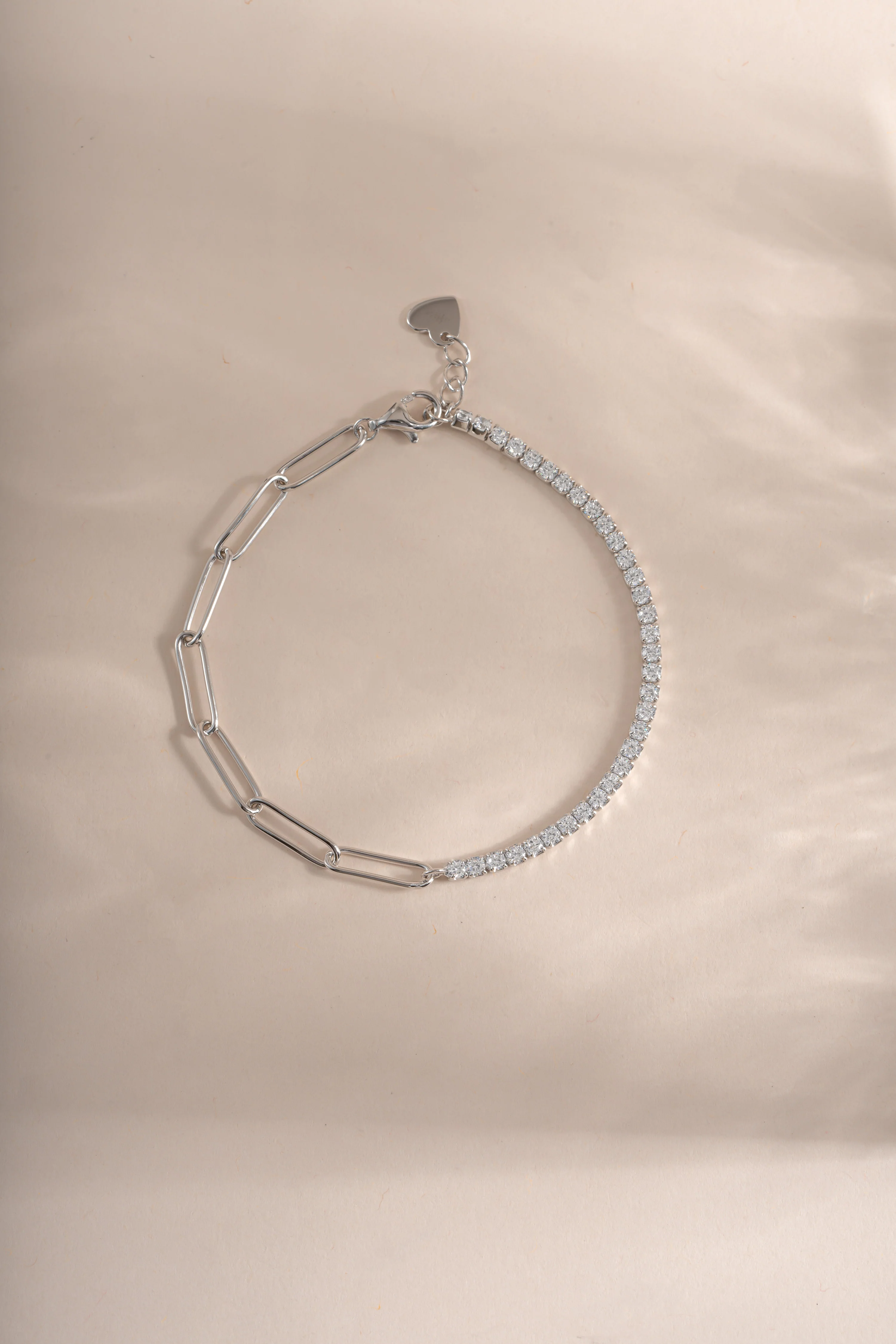 Tennis and Paperclip Bracelet - Image 3