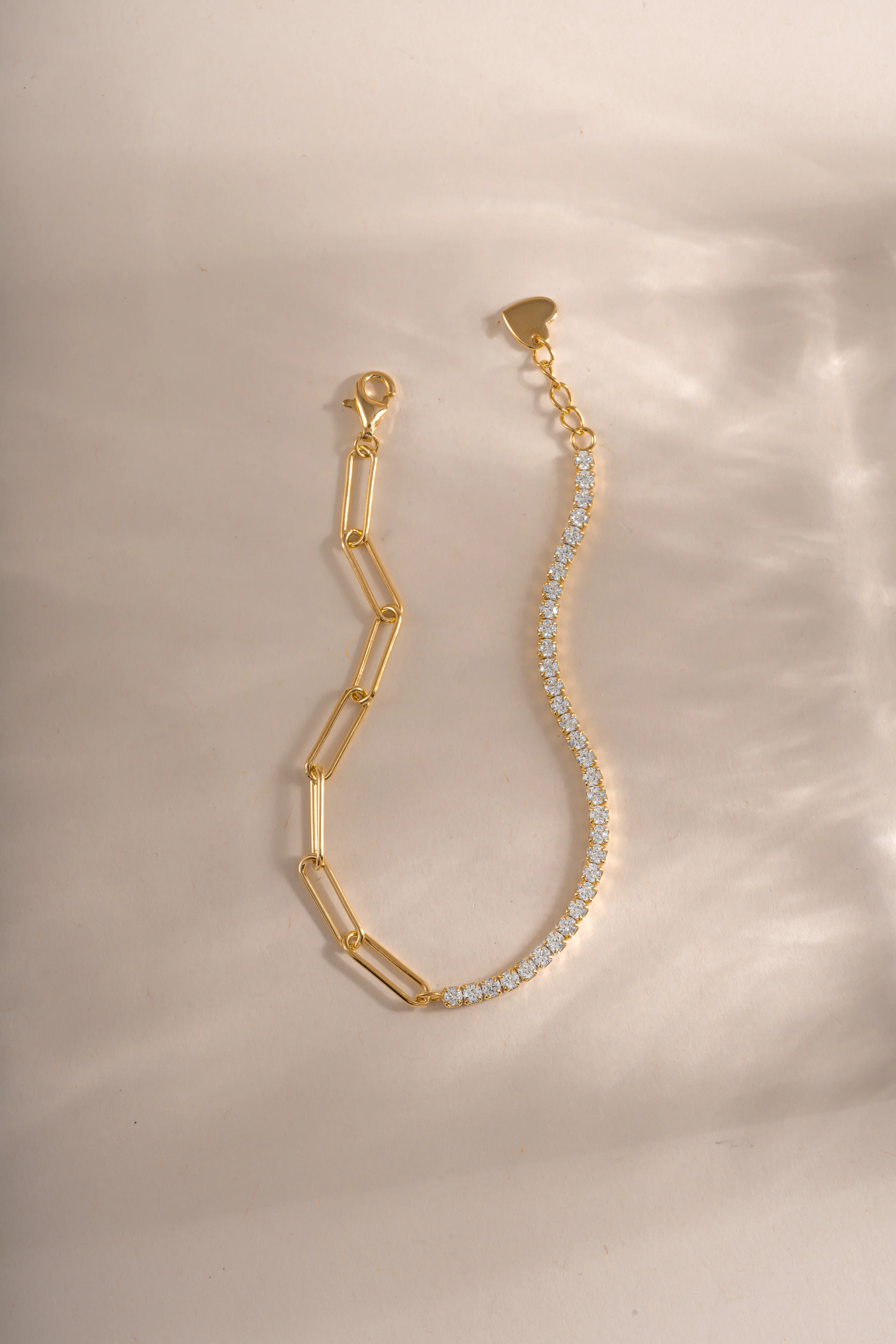 Tennis and Paperclip Bracelet - Image 5