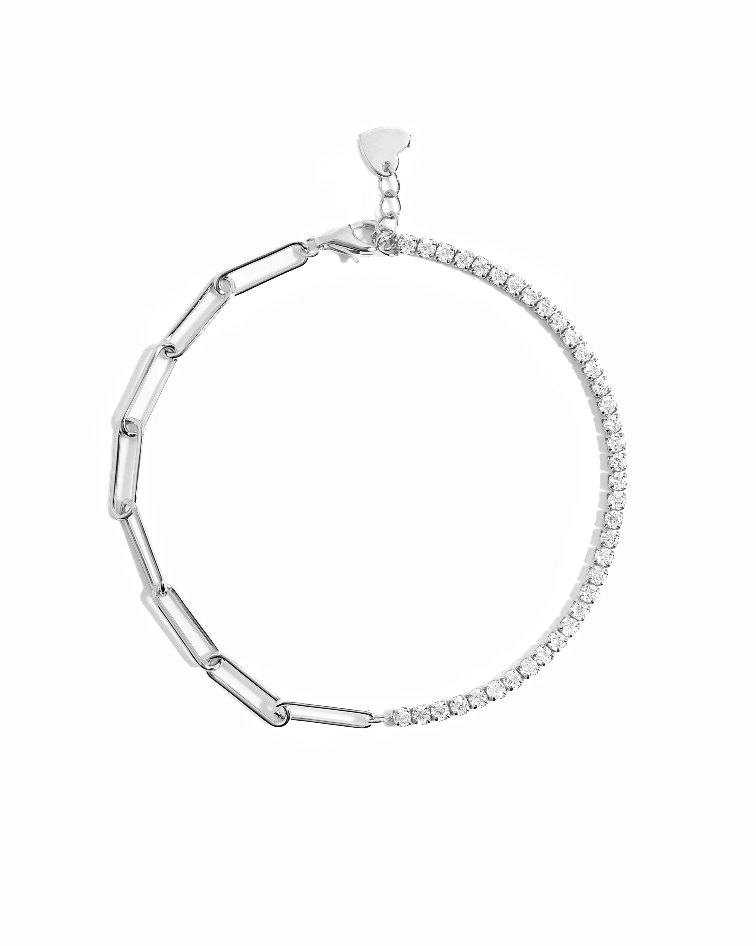 Tennis and Paperclip Bracelet - Image 8