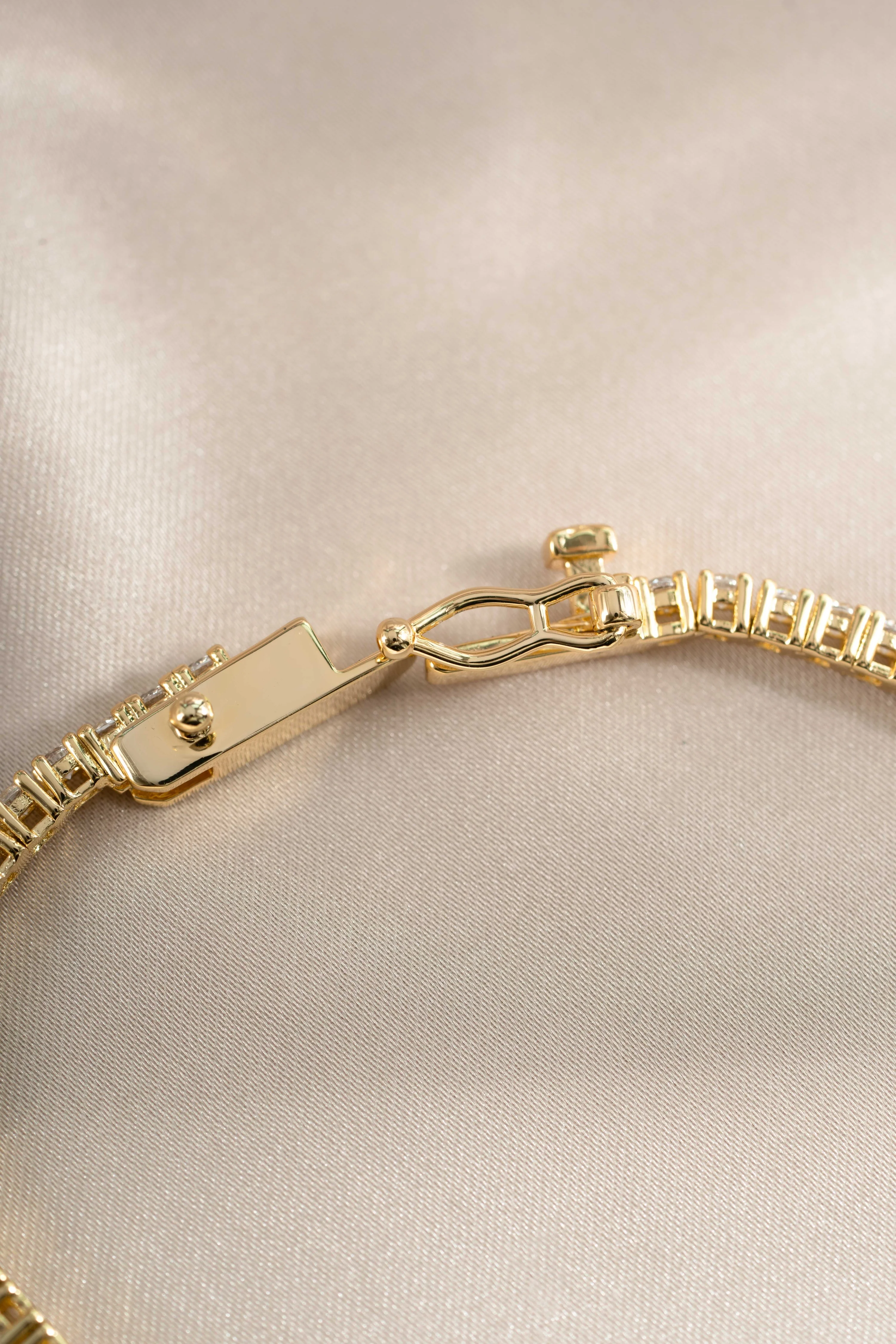 Tennis Bracelet with Baguette Charm - Image 7