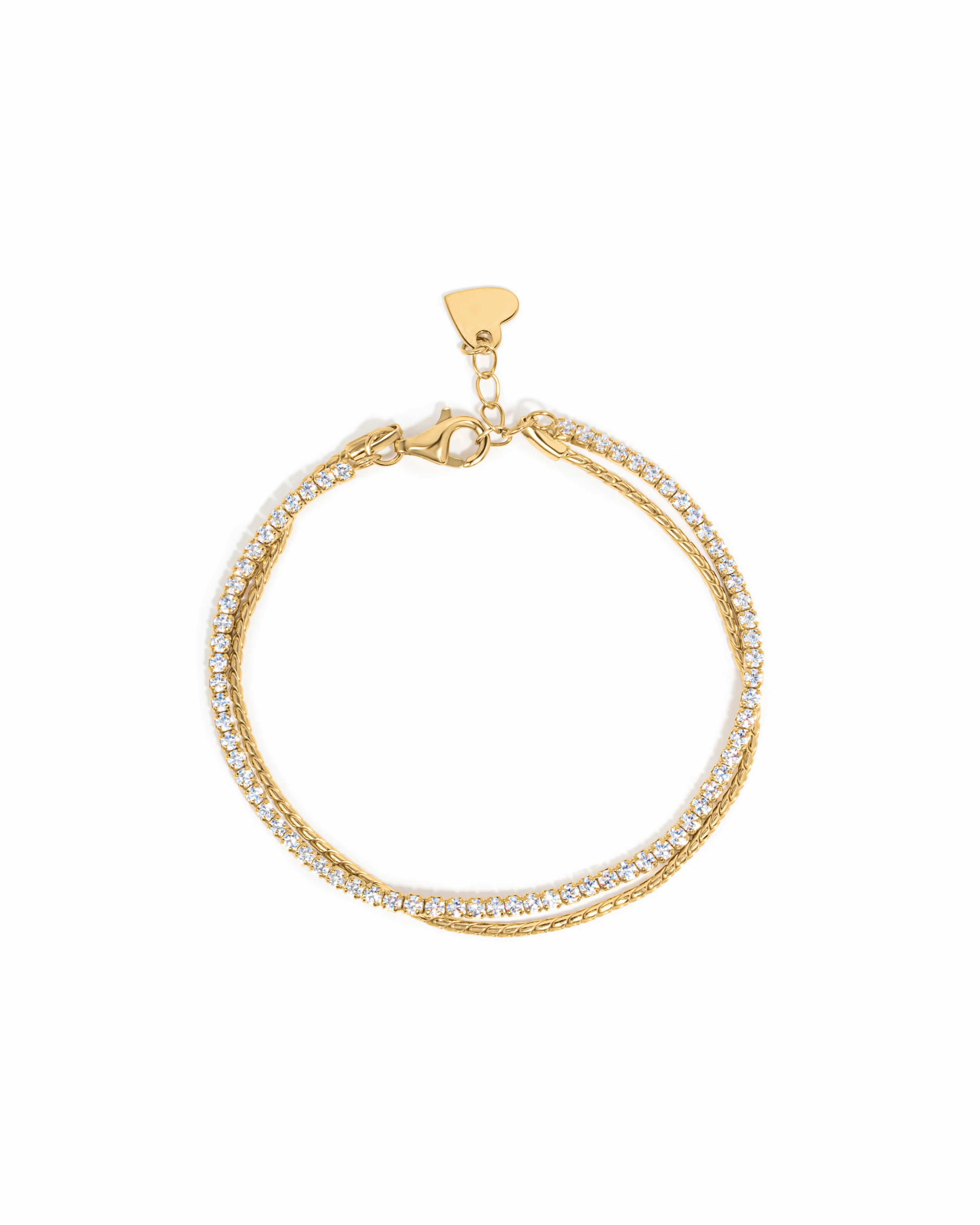 Tennis & Chain Bracelet Set
