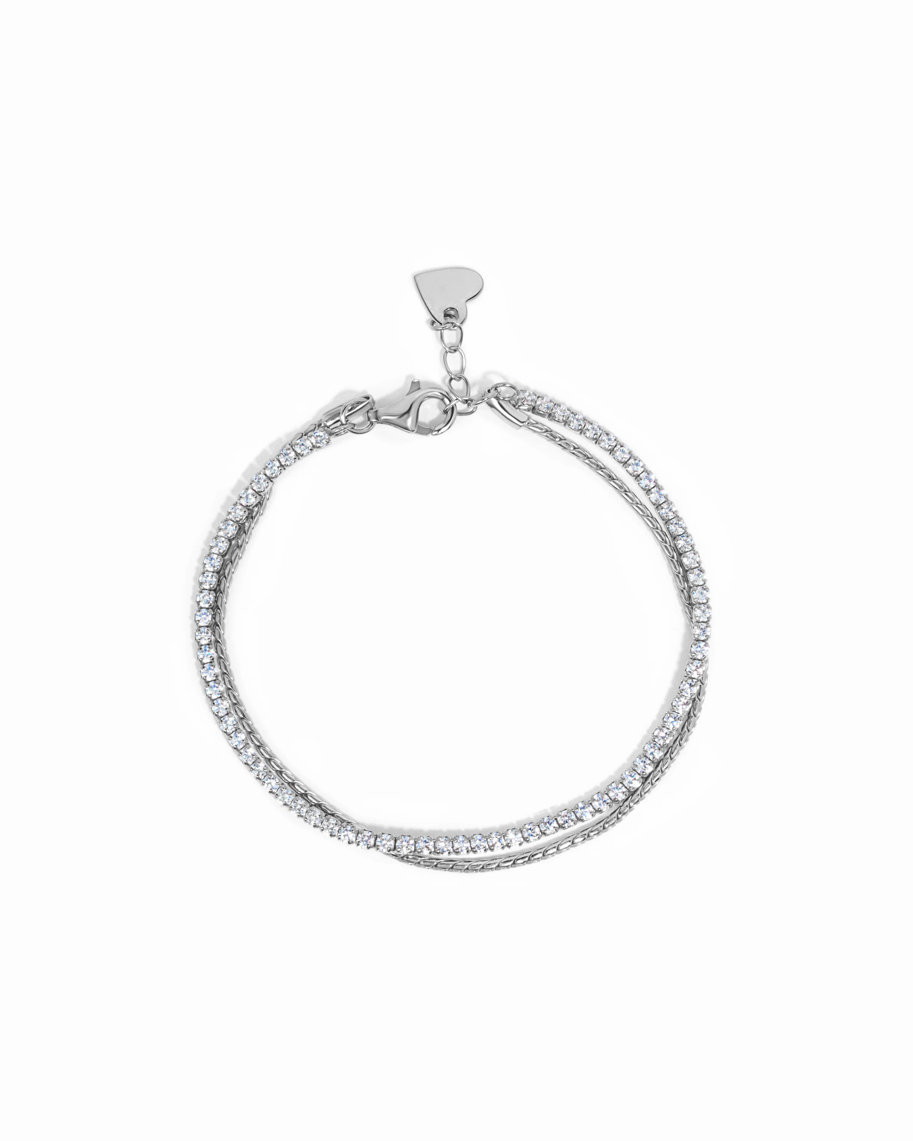Tennis & Chain Bracelet Set - Image 3
