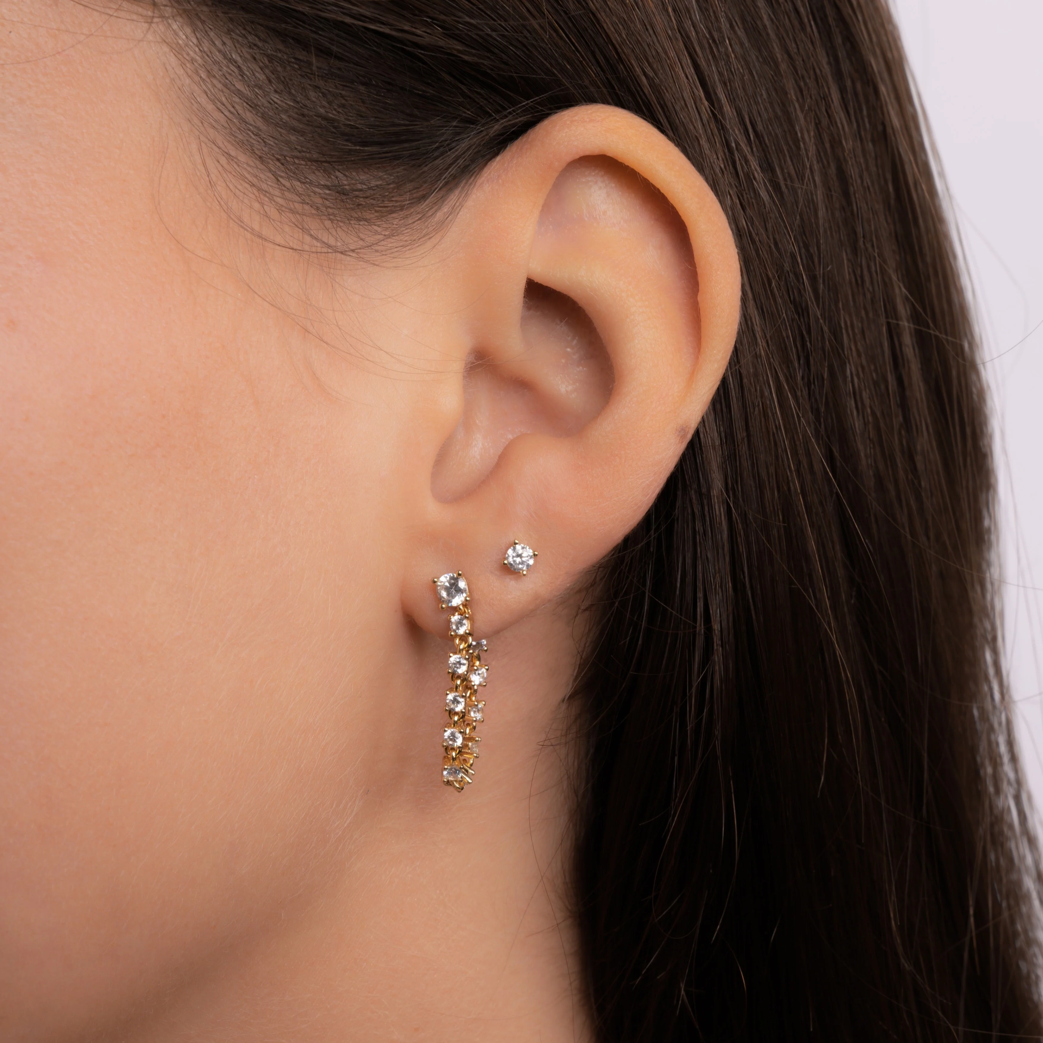 Tennis Chain Link Studs - Image 7