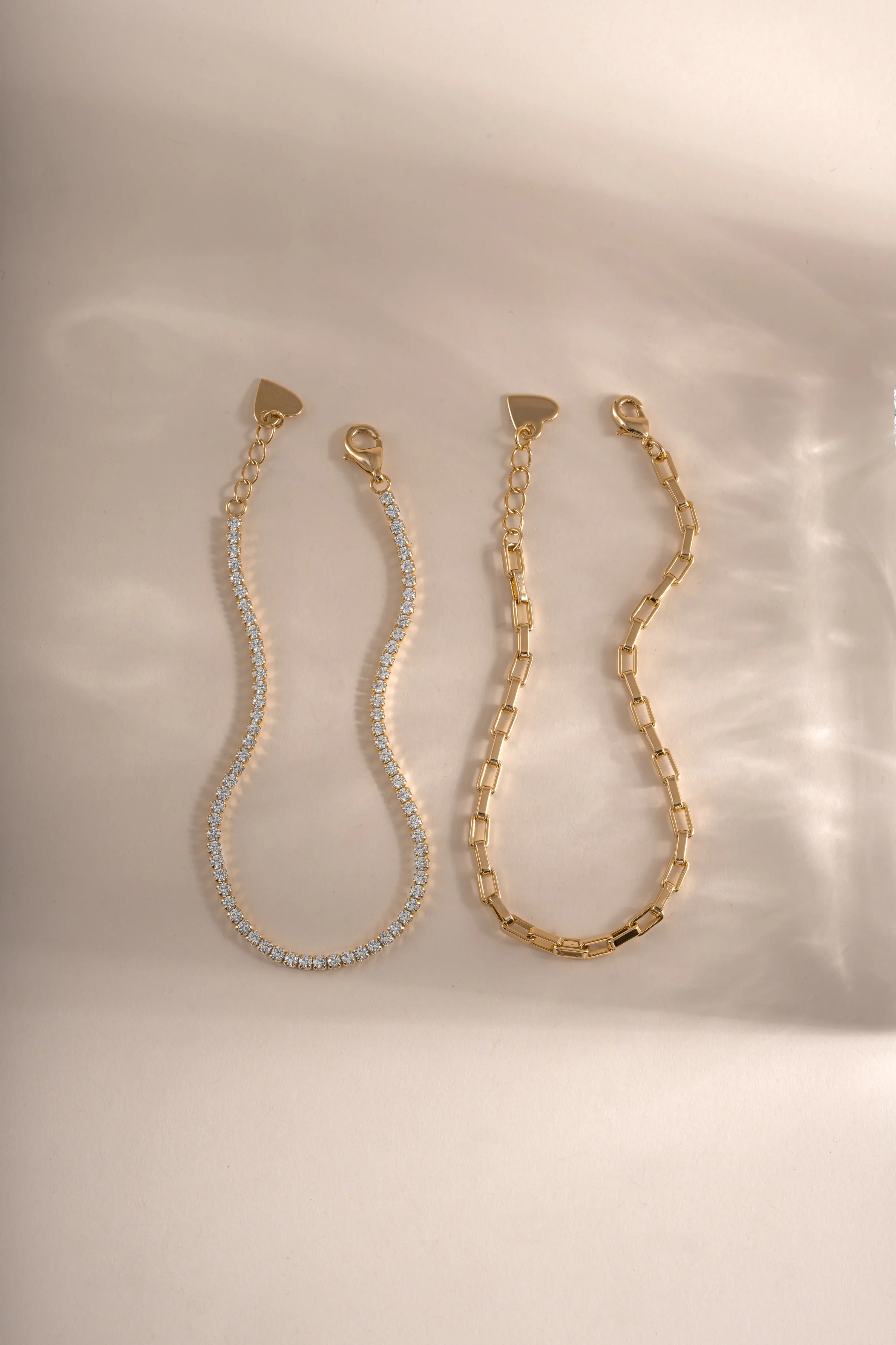Tennis & Paperclip Bracelet Set - Image 6