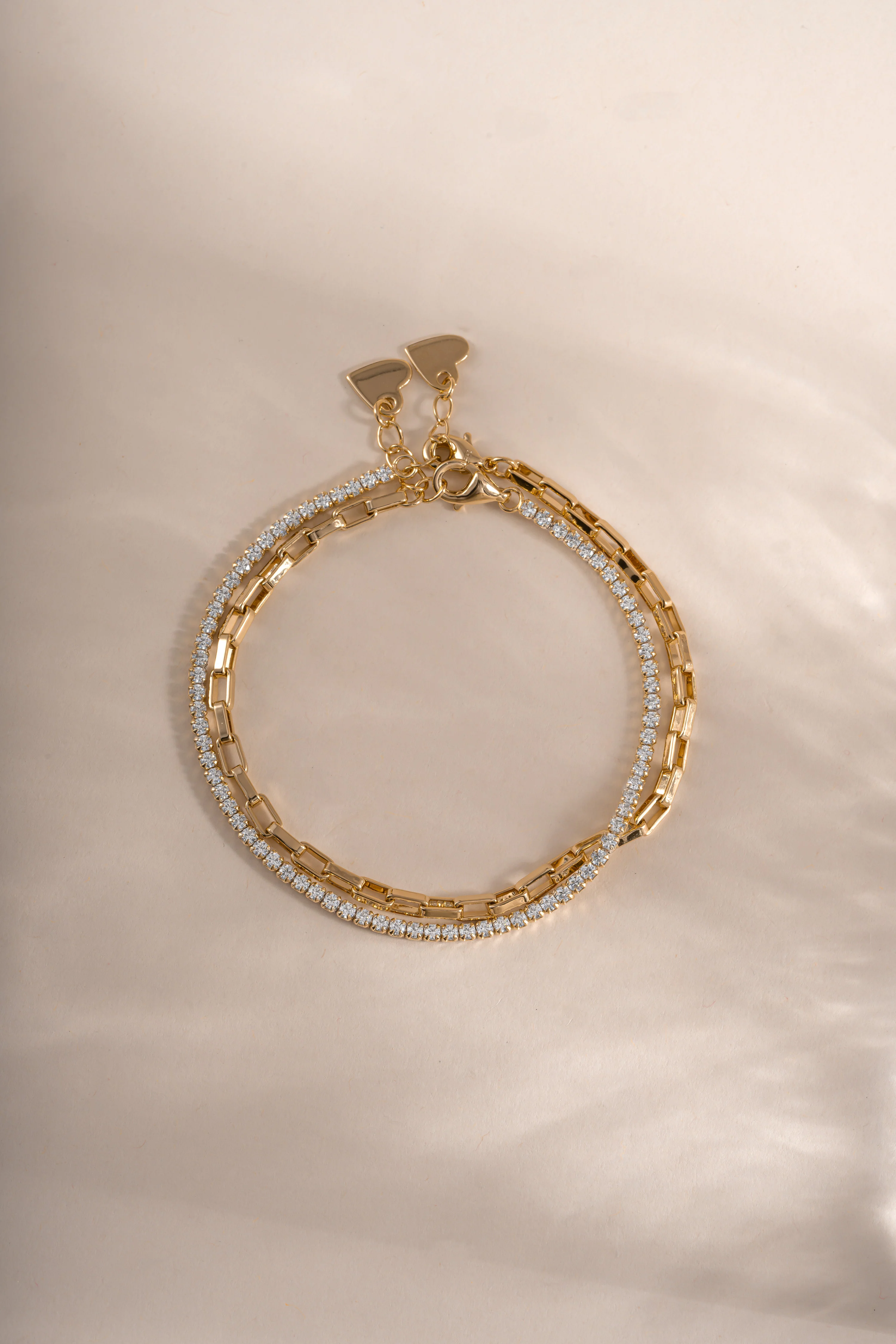 Tennis & Paperclip Bracelet Set - Image 7