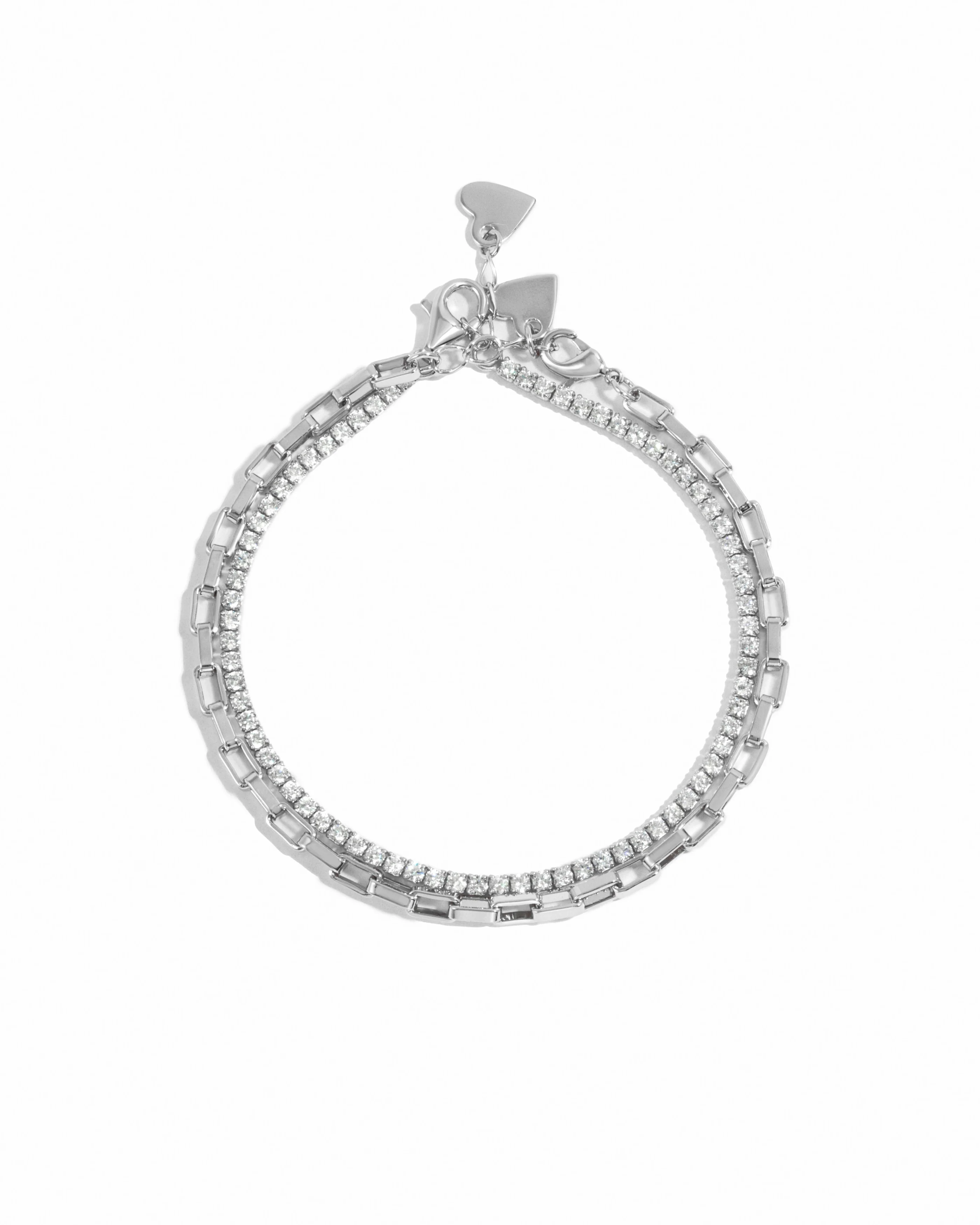 Tennis & Paperclip Bracelet Set - Image 9