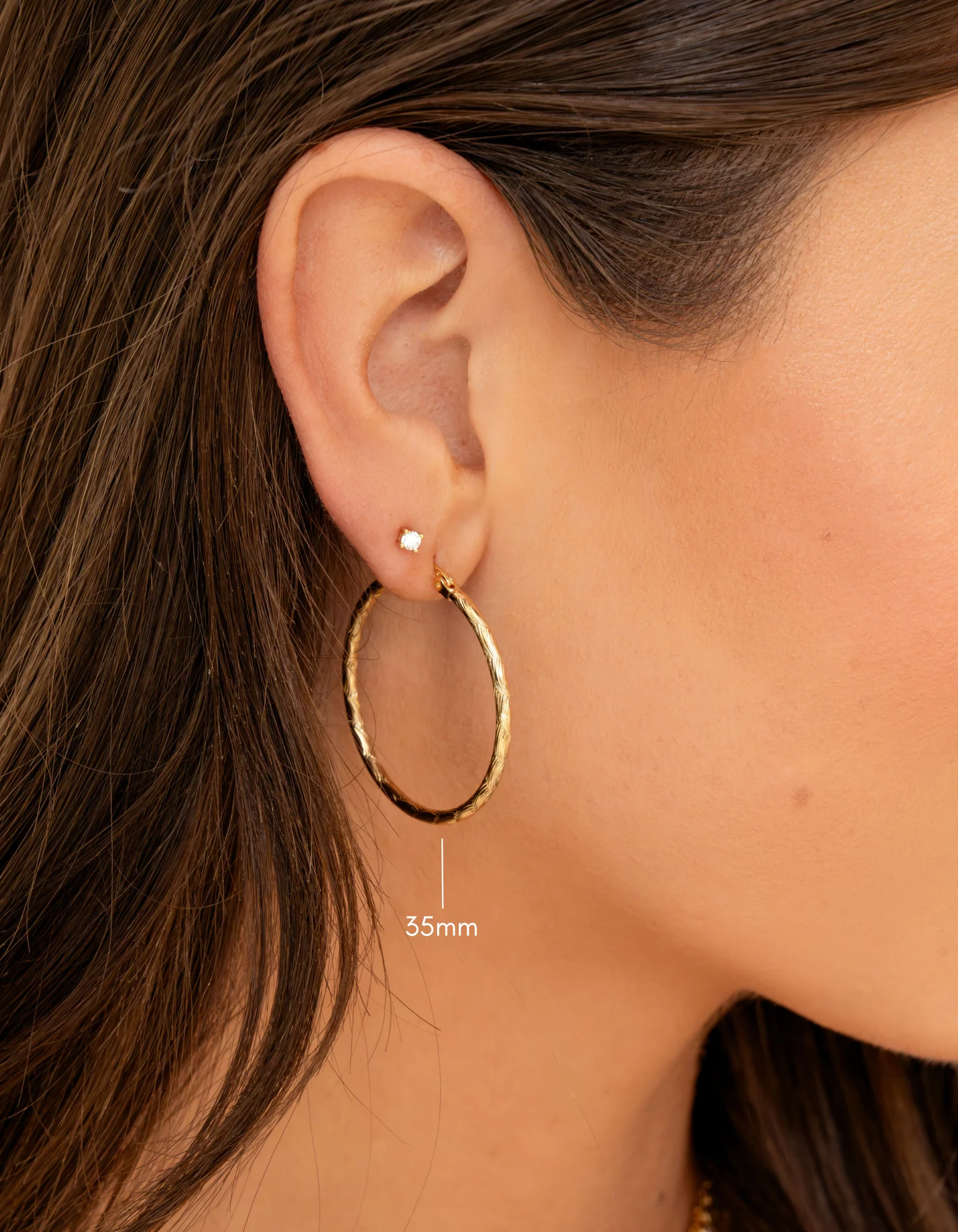 35mm Textured Hoops - Image 6