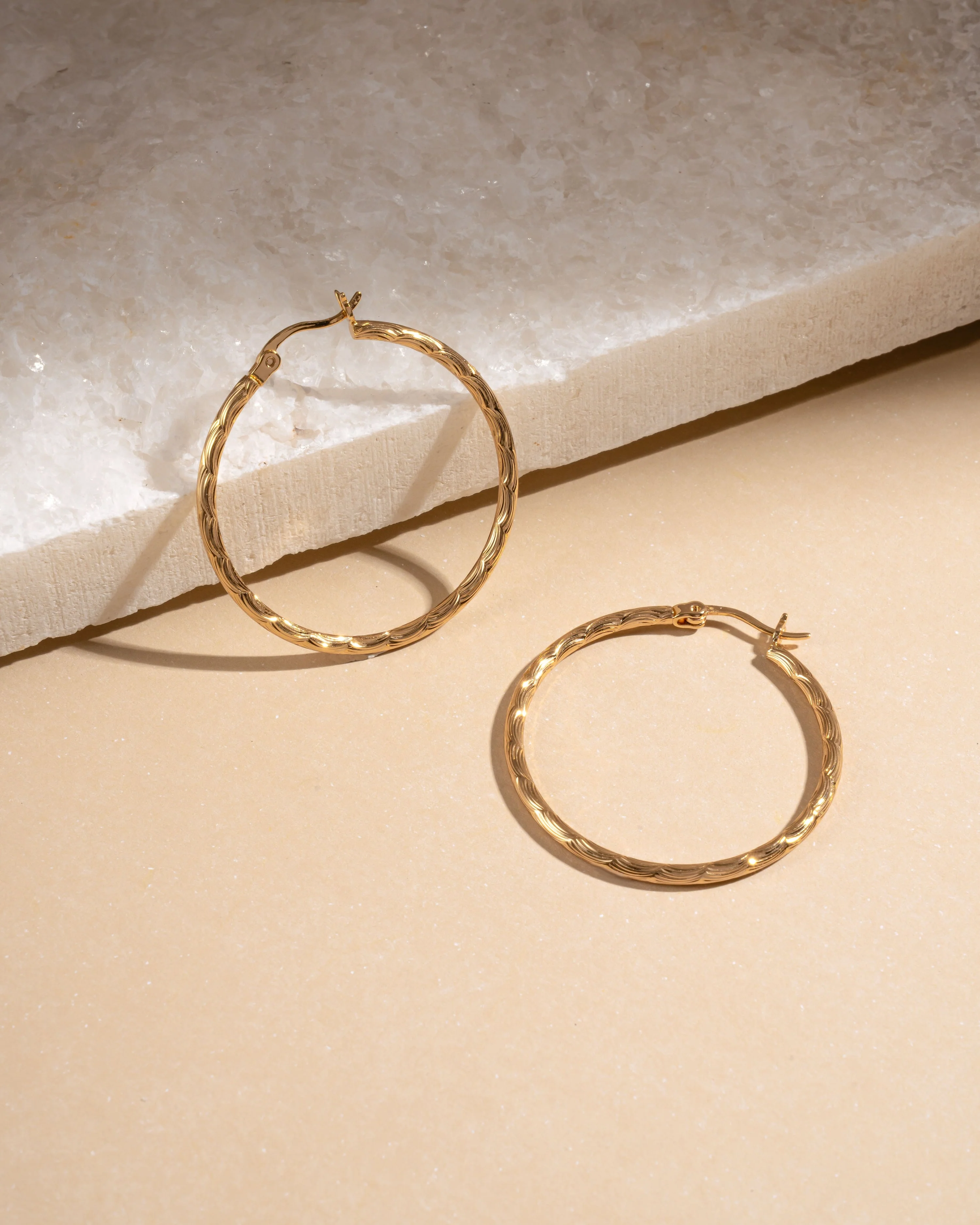 35mm Textured Hoops - Image 7