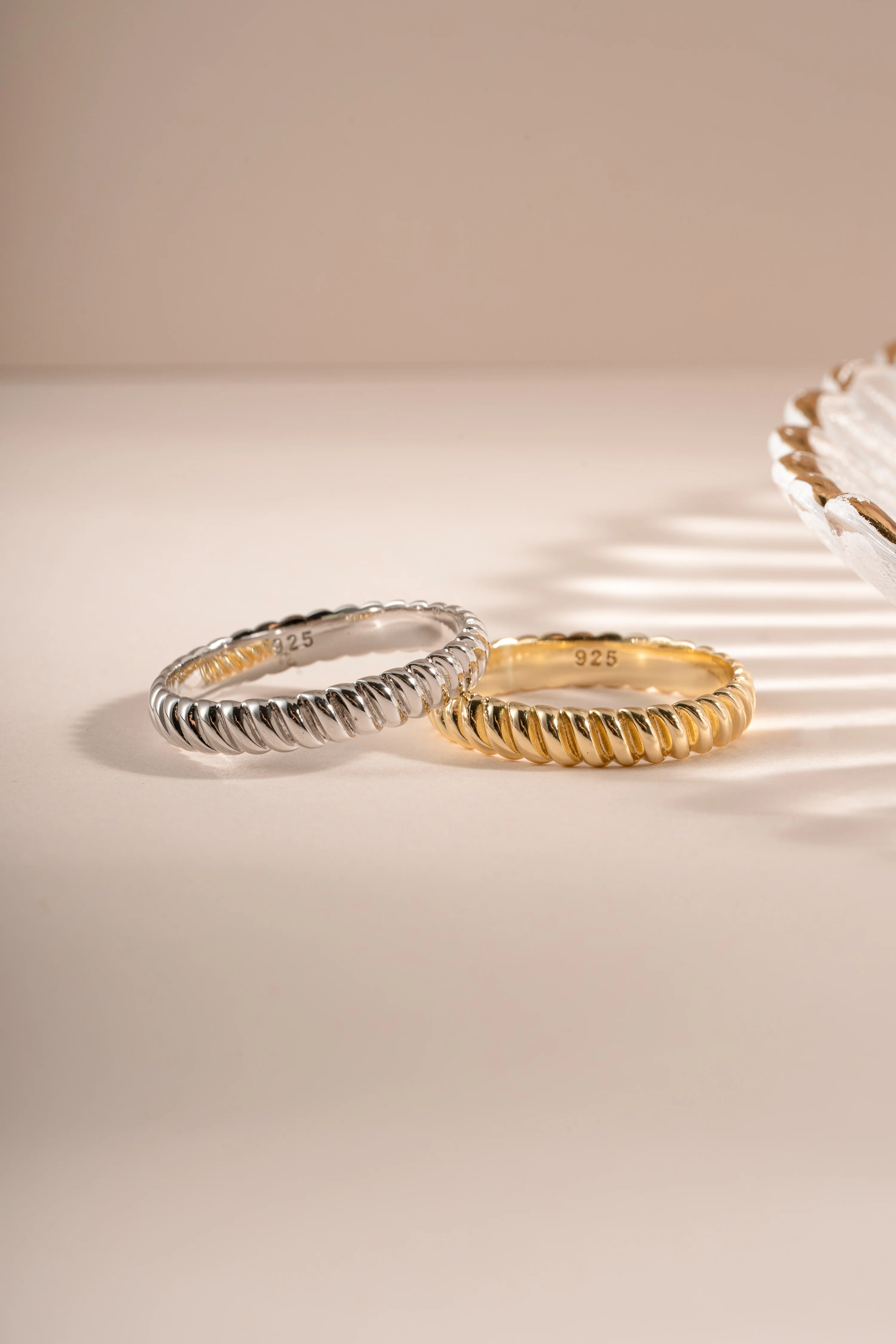 Textured Stacking Ring - Image 3
