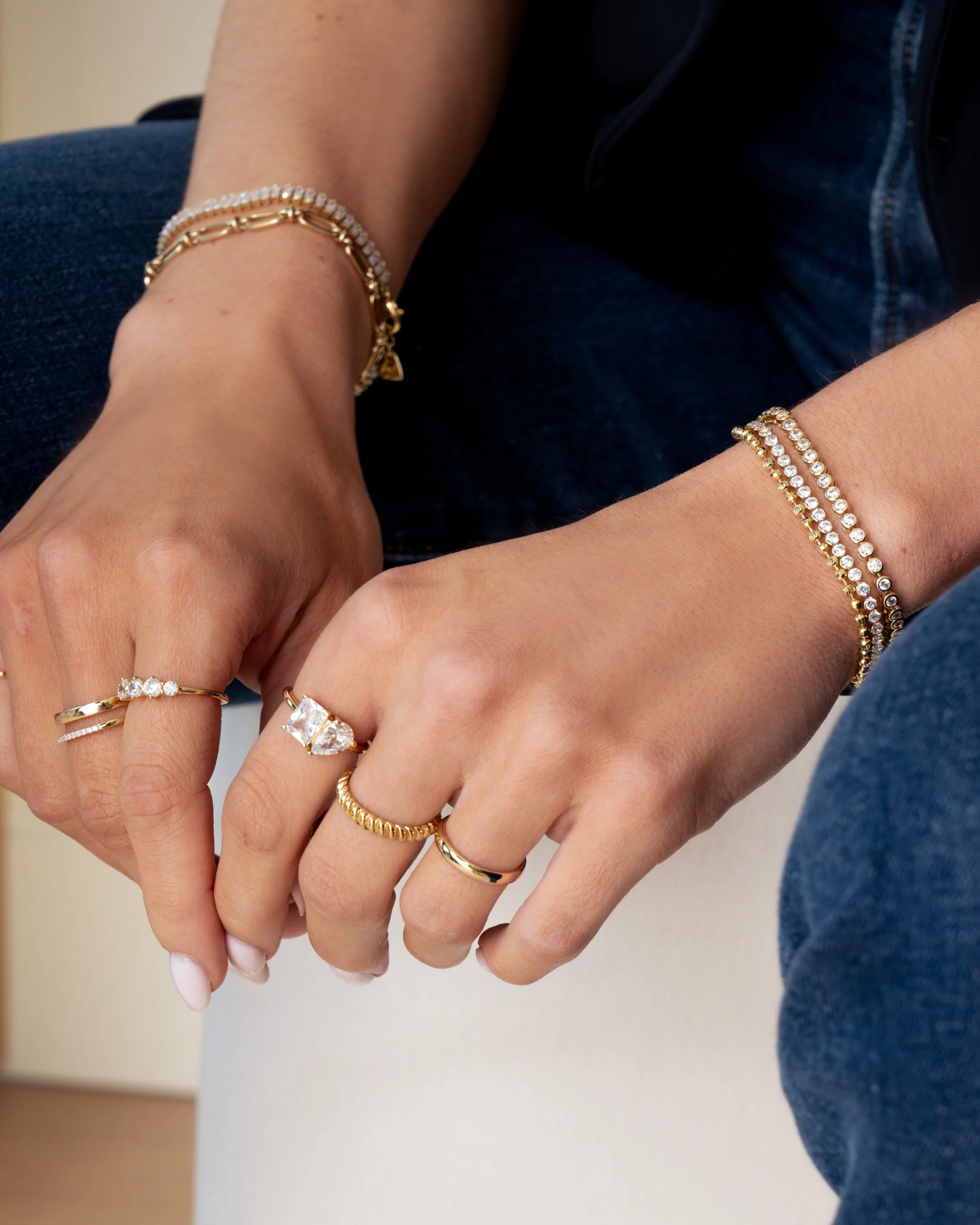 Textured Stacking Ring - Image 5