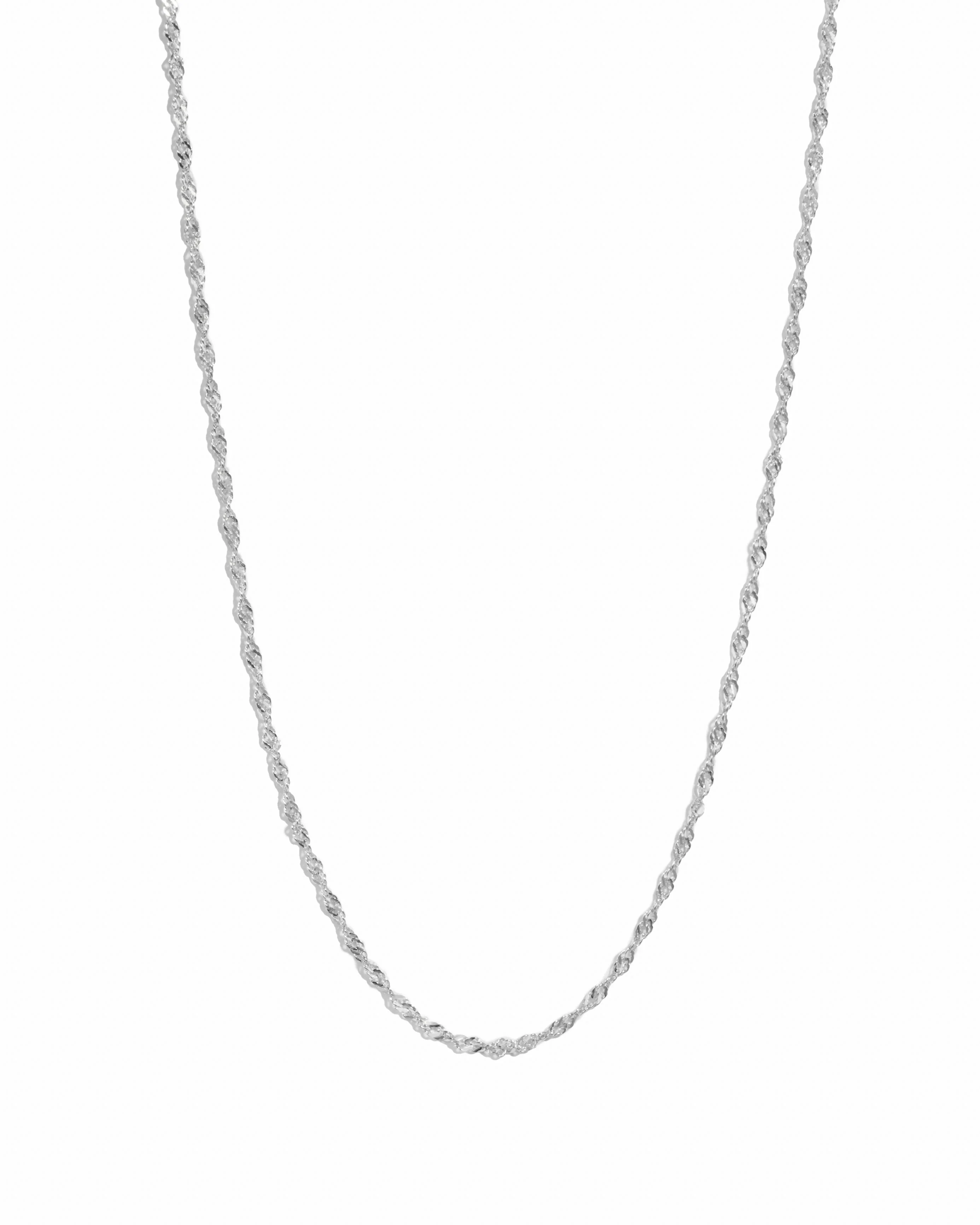 Thin Twisted Chain Necklace - Image 11