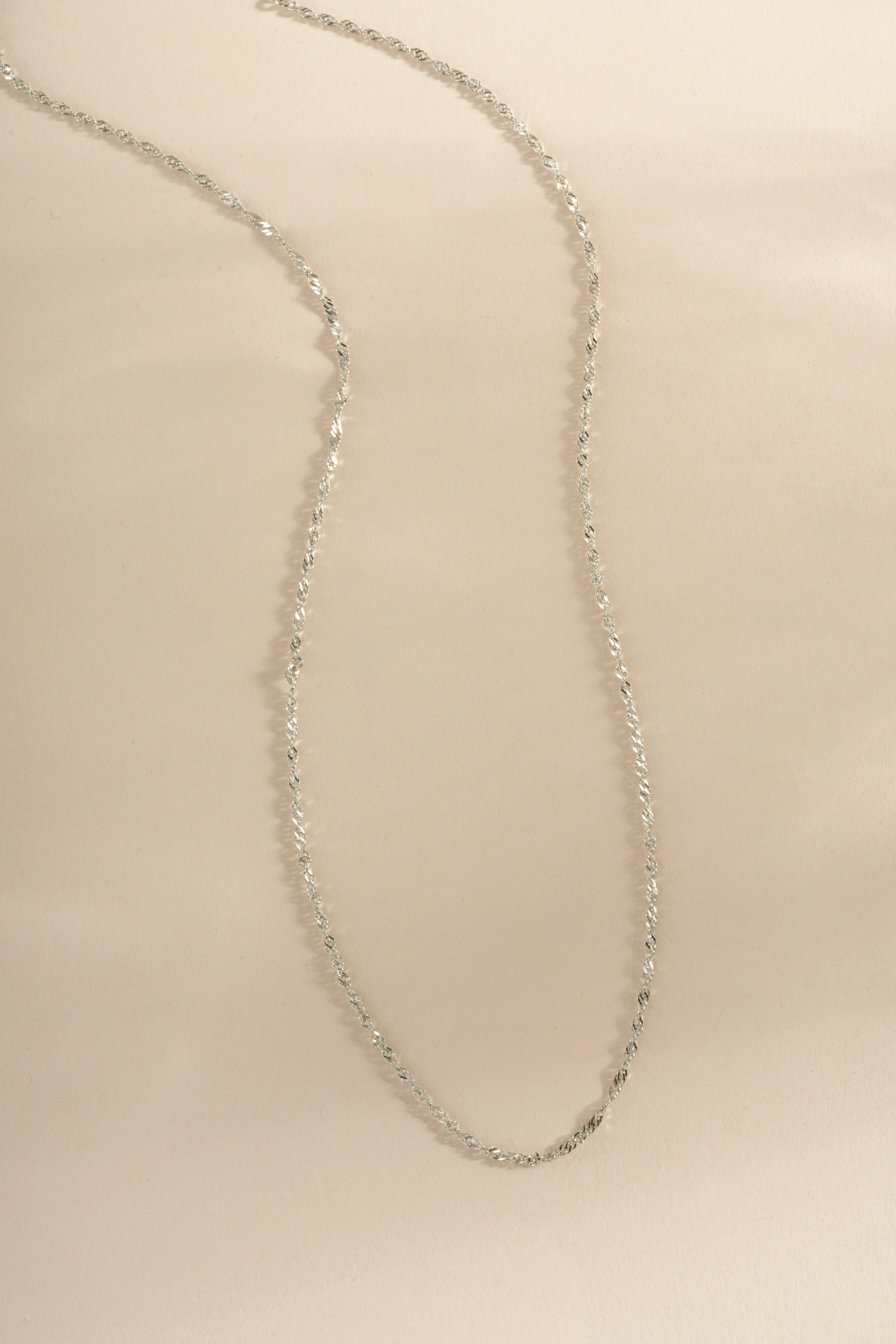 Thin Twisted Chain Necklace - Image 3