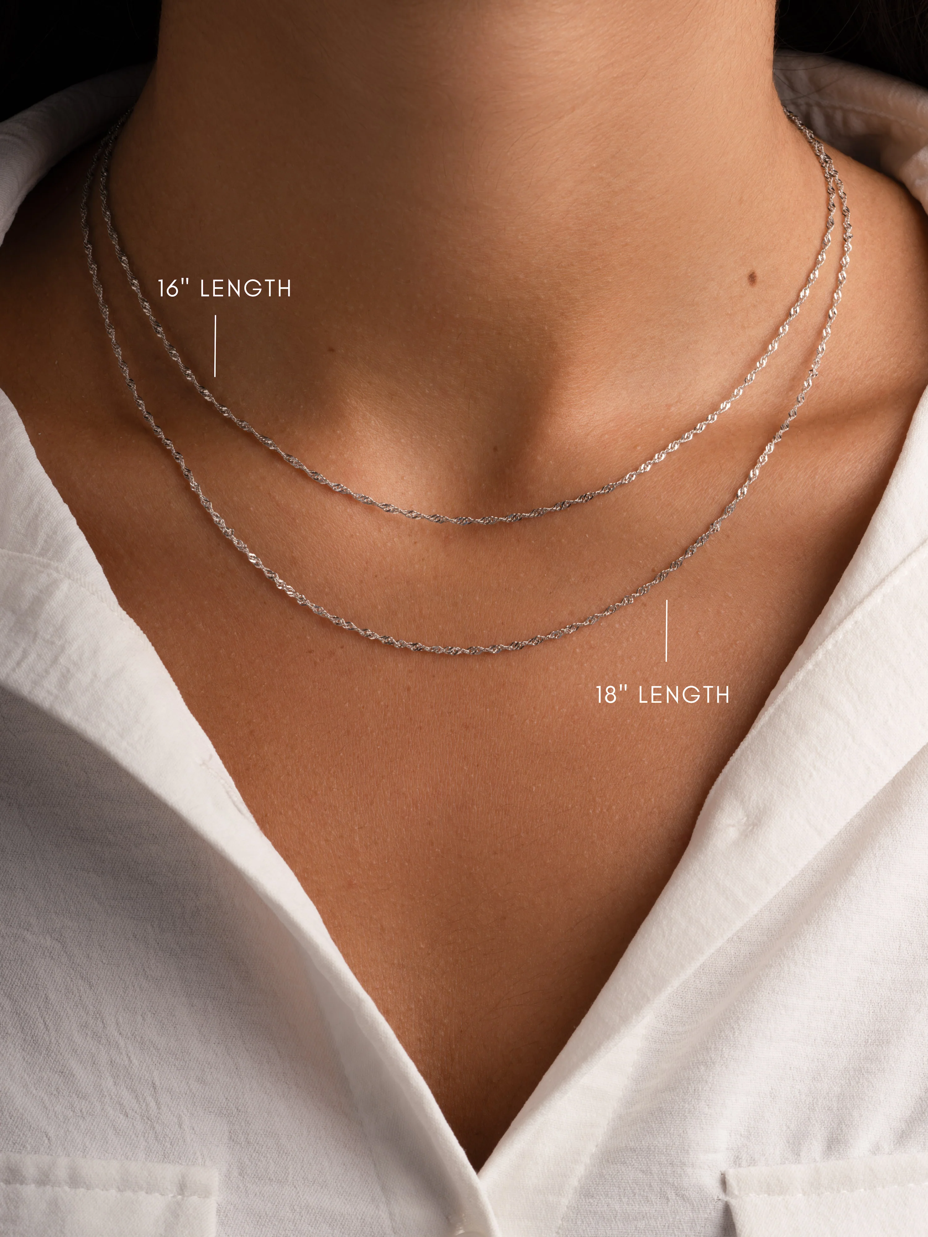 Thin Twisted Chain Necklace - Image 4