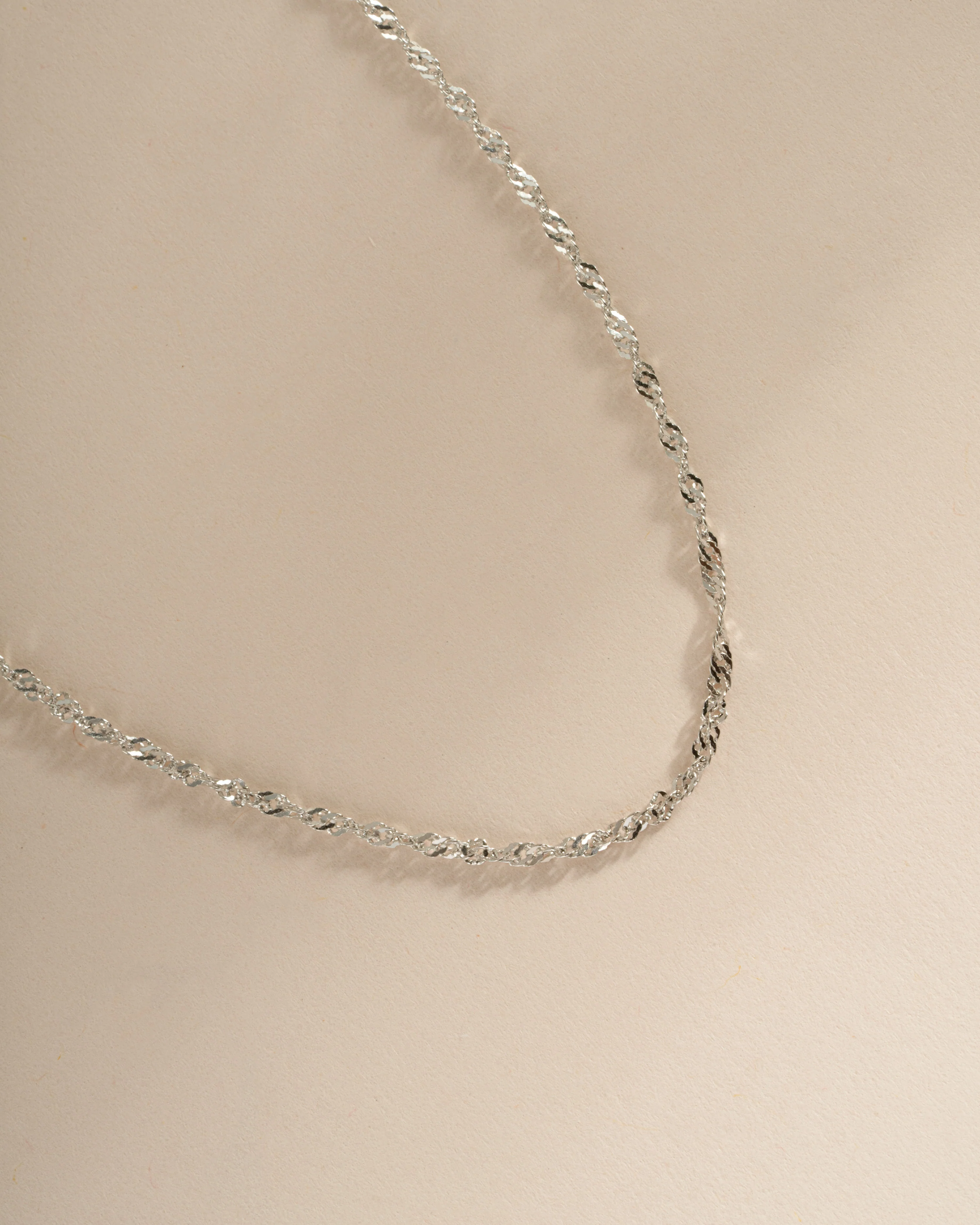 Thin Twisted Chain Necklace - Image 8