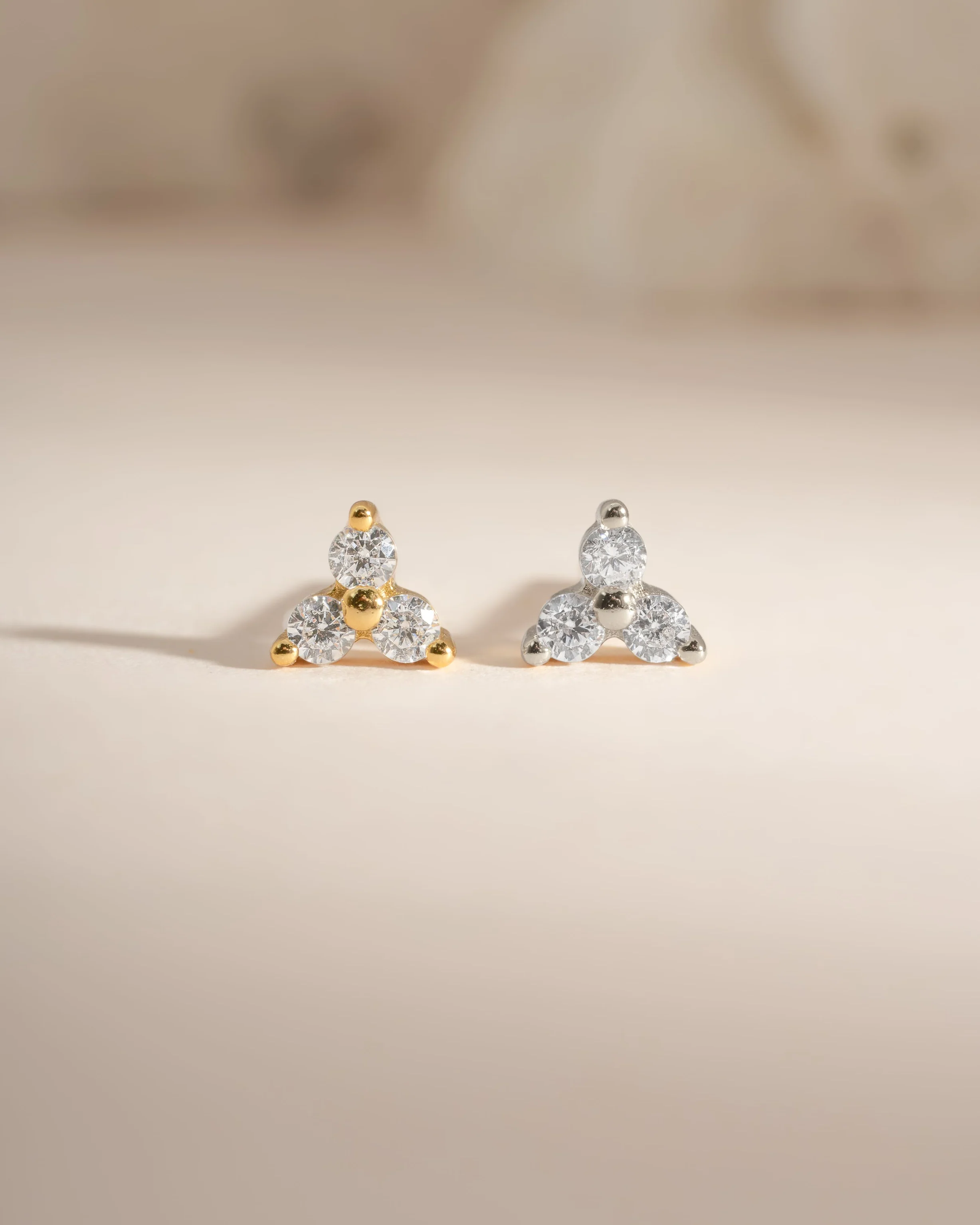Three Stone CZ Studs - Image 3
