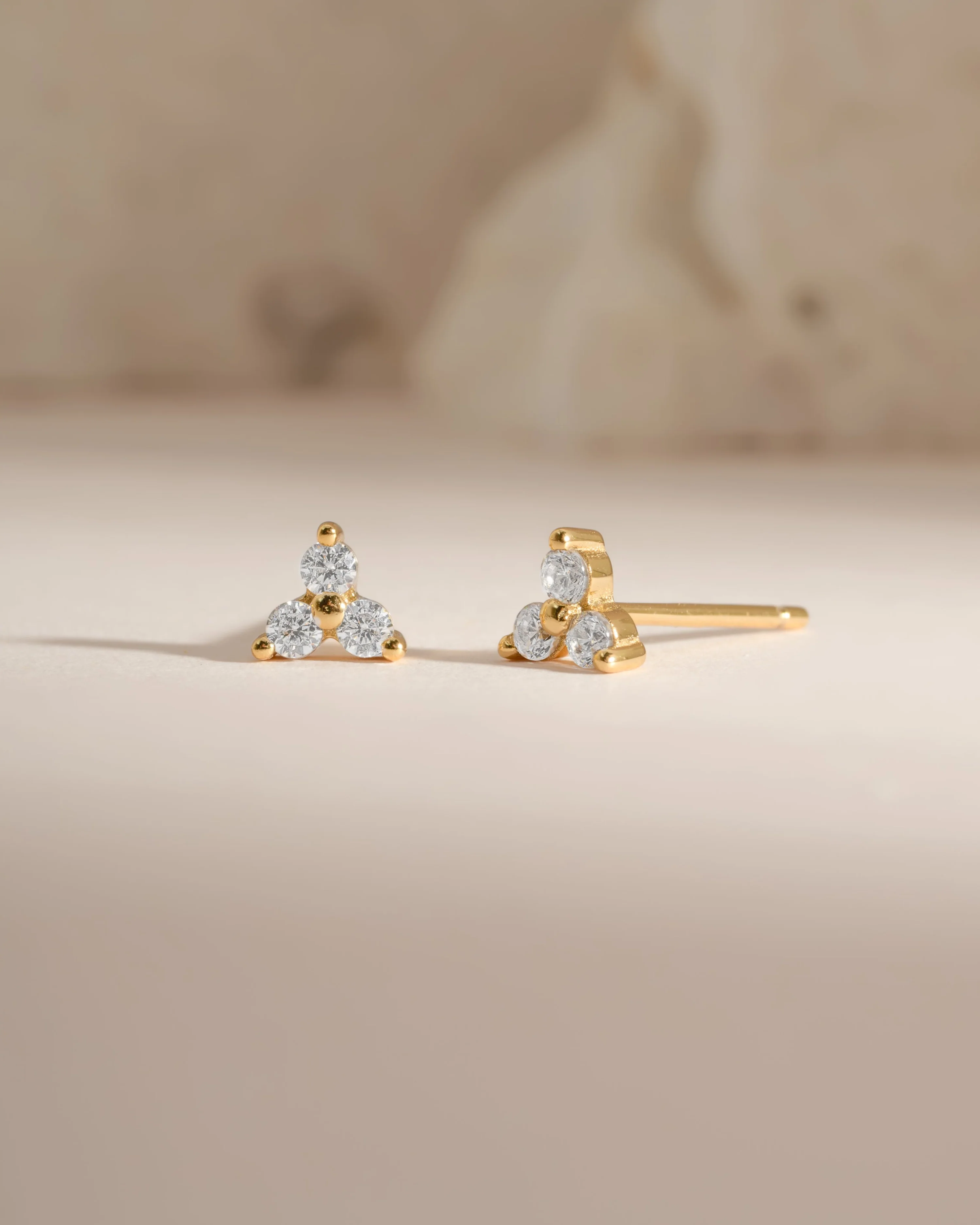 Three Stone CZ Studs - Image 4
