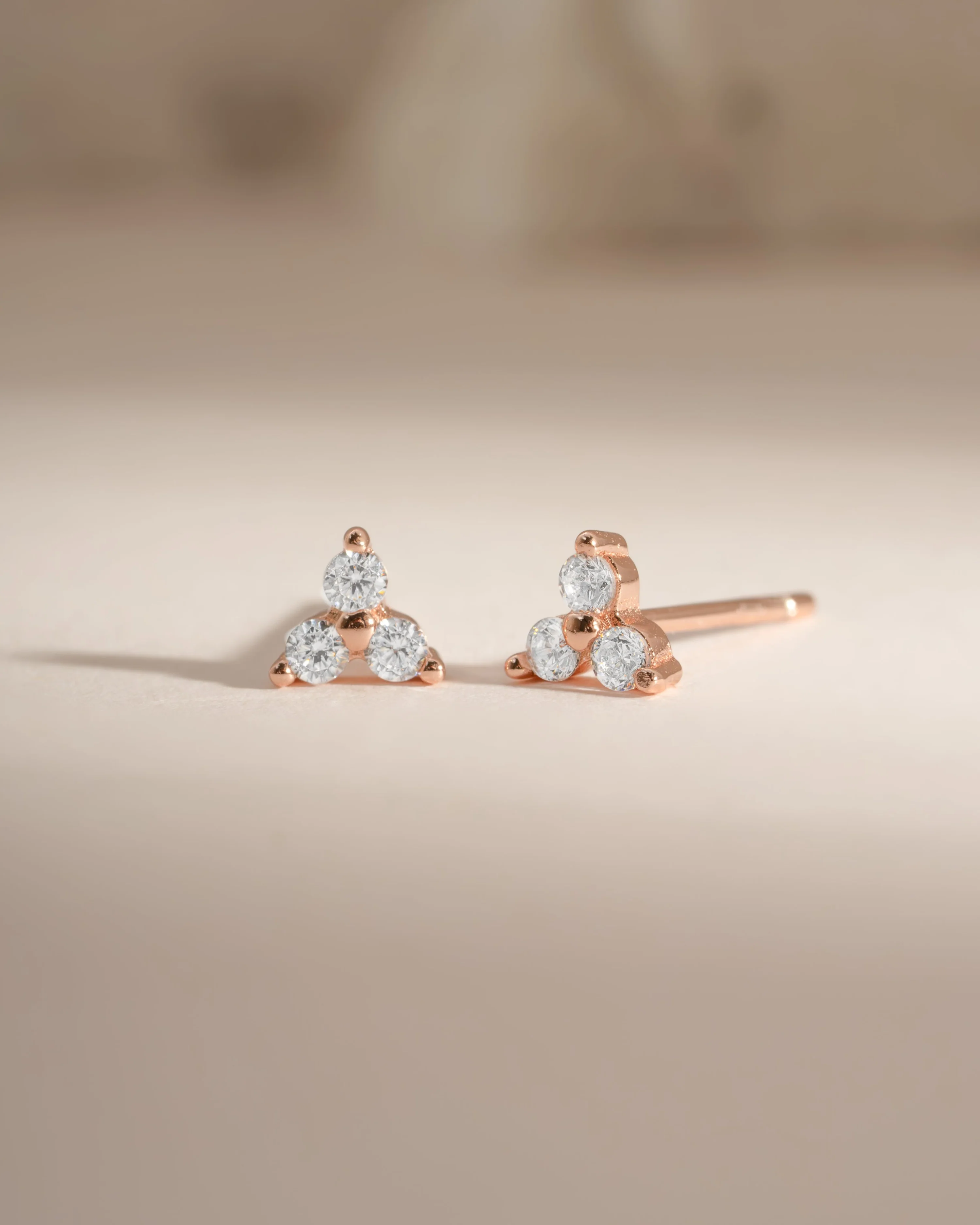 Three Stone CZ Studs - Image 5