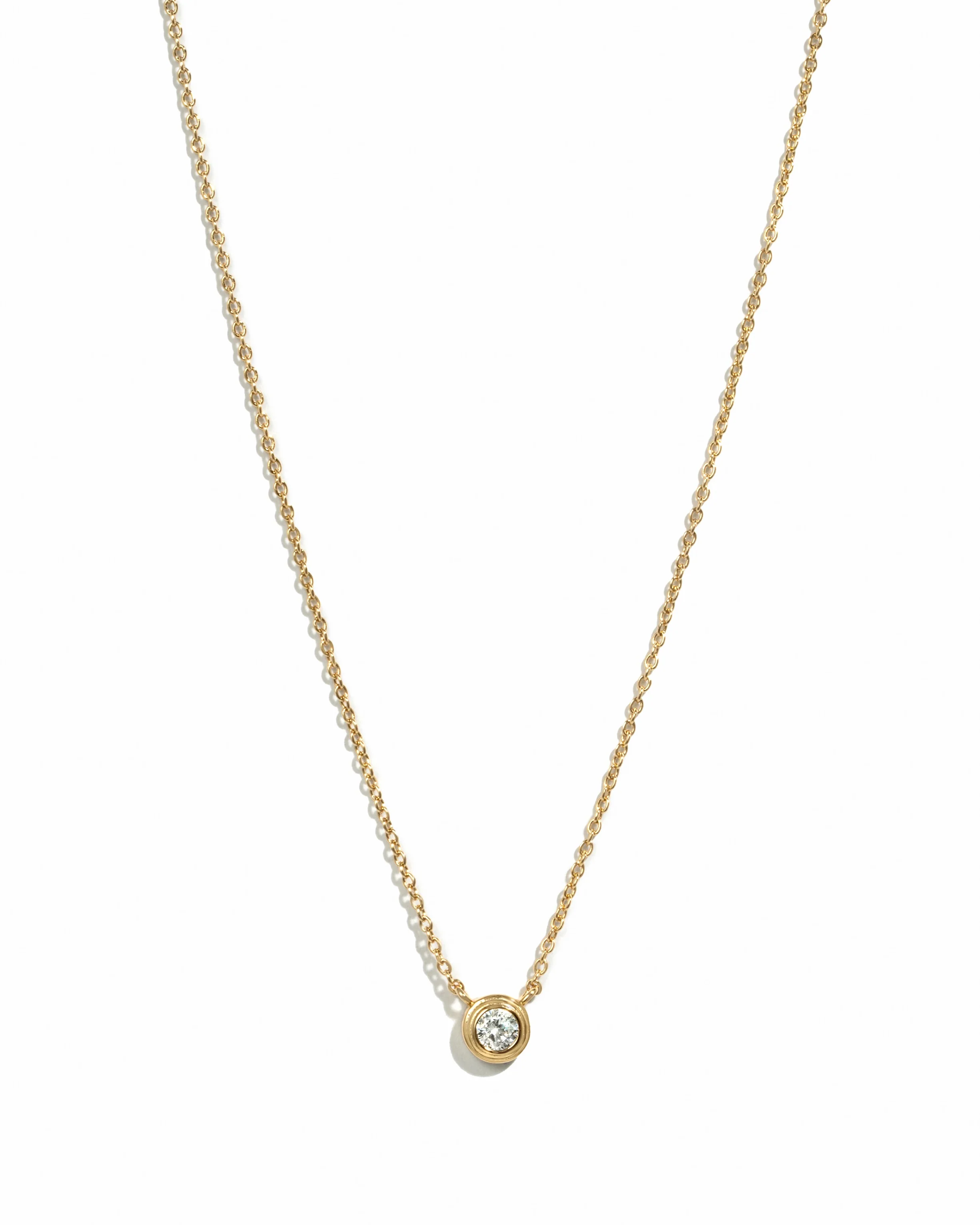 Tiny Bezel Necklace