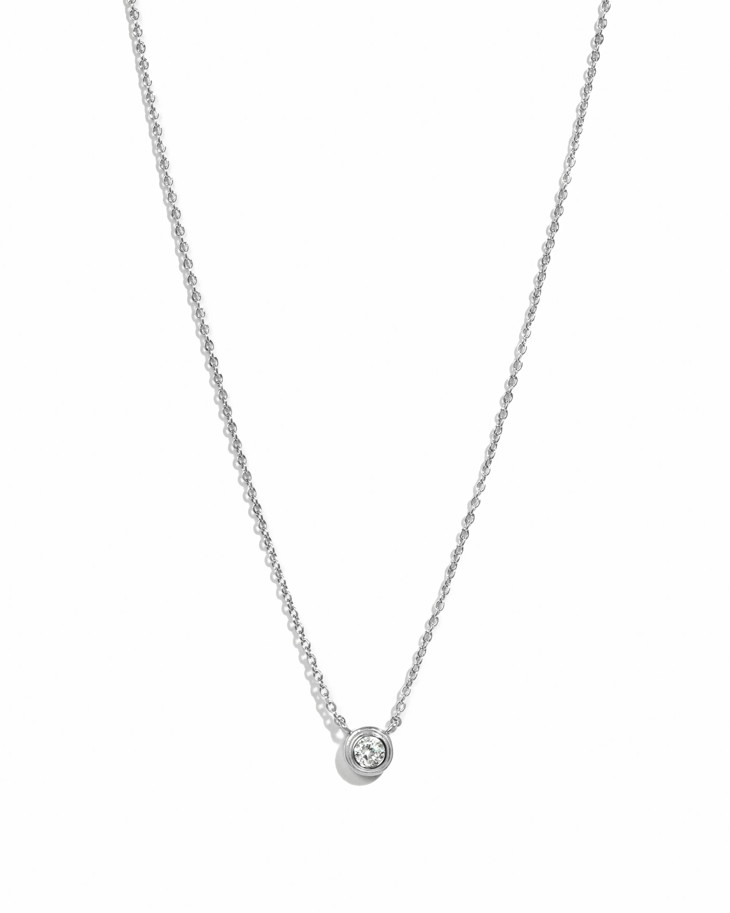 Tiny Bezel Necklace - Image 10