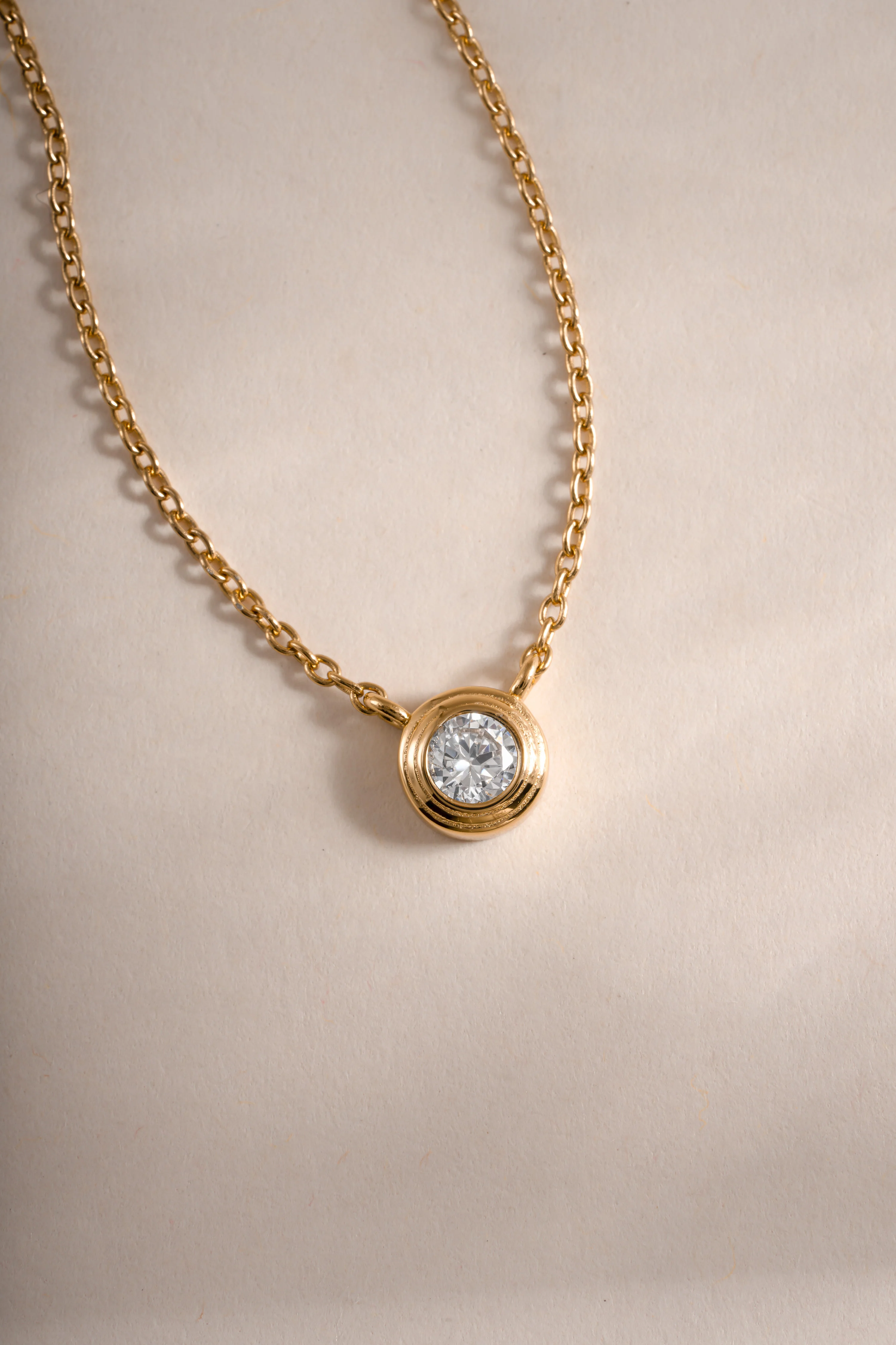 Tiny Bezel Necklace - Image 5