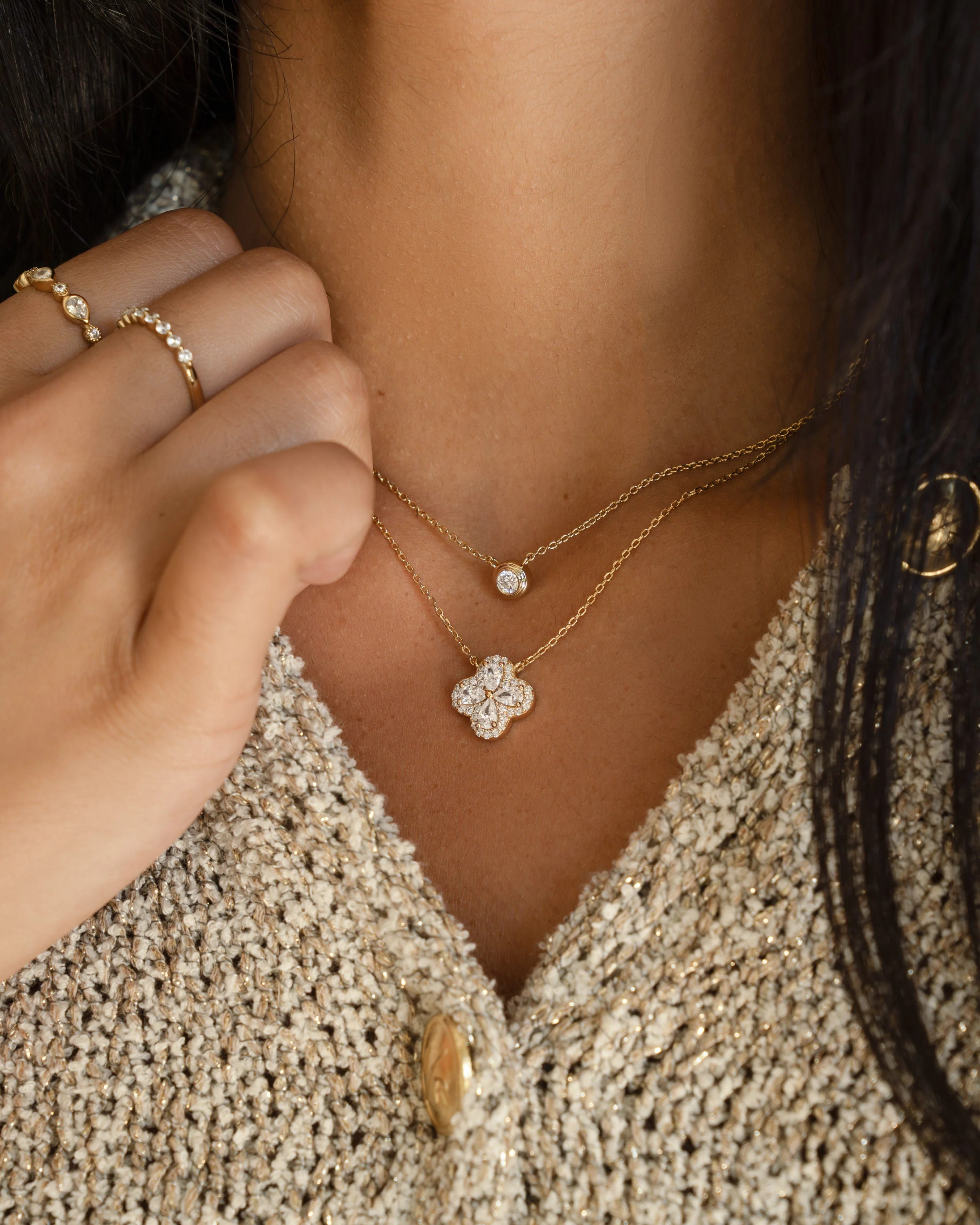 Tiny Bezel Necklace - Image 7