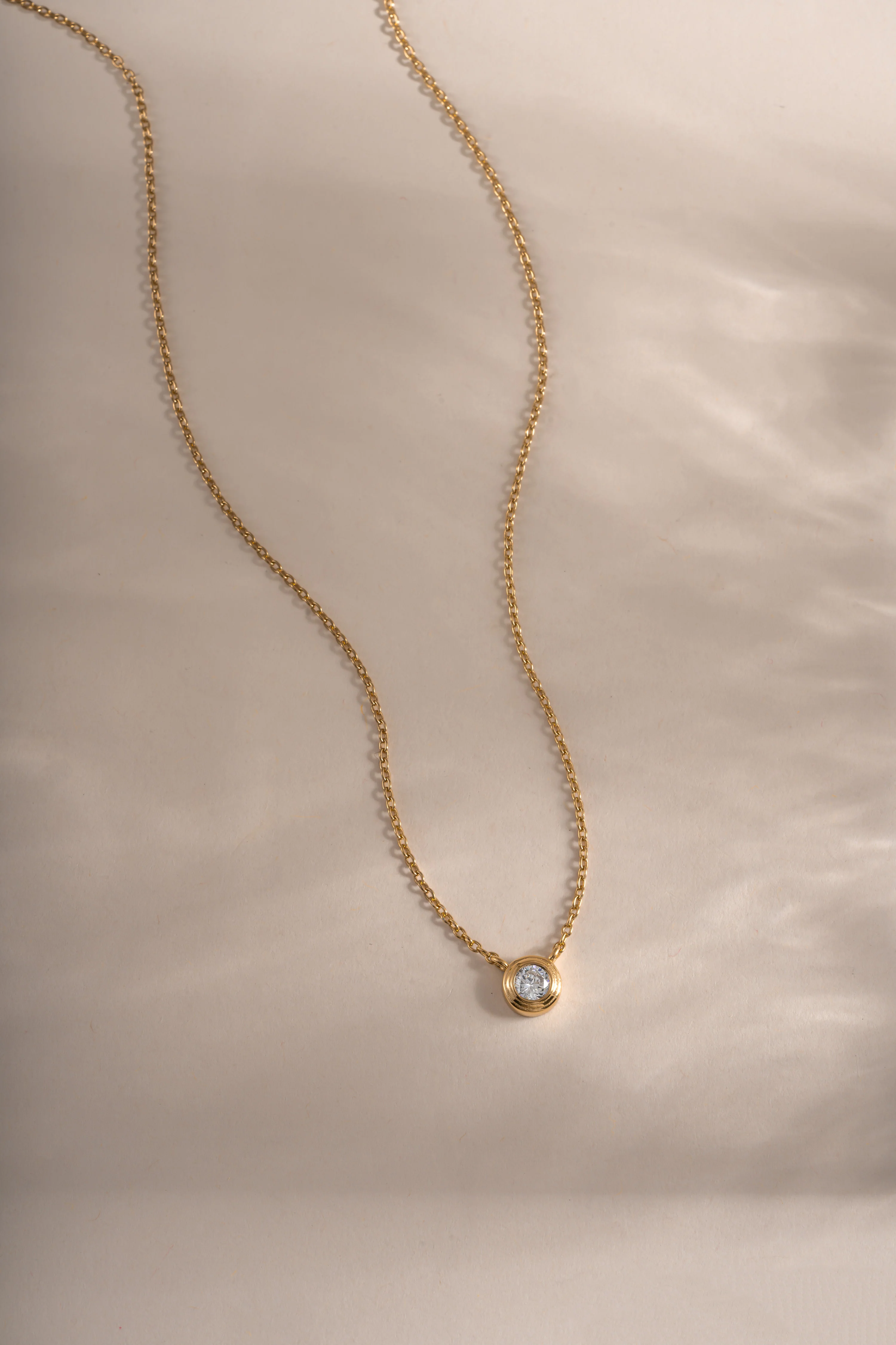 Tiny Bezel Necklace - Image 8