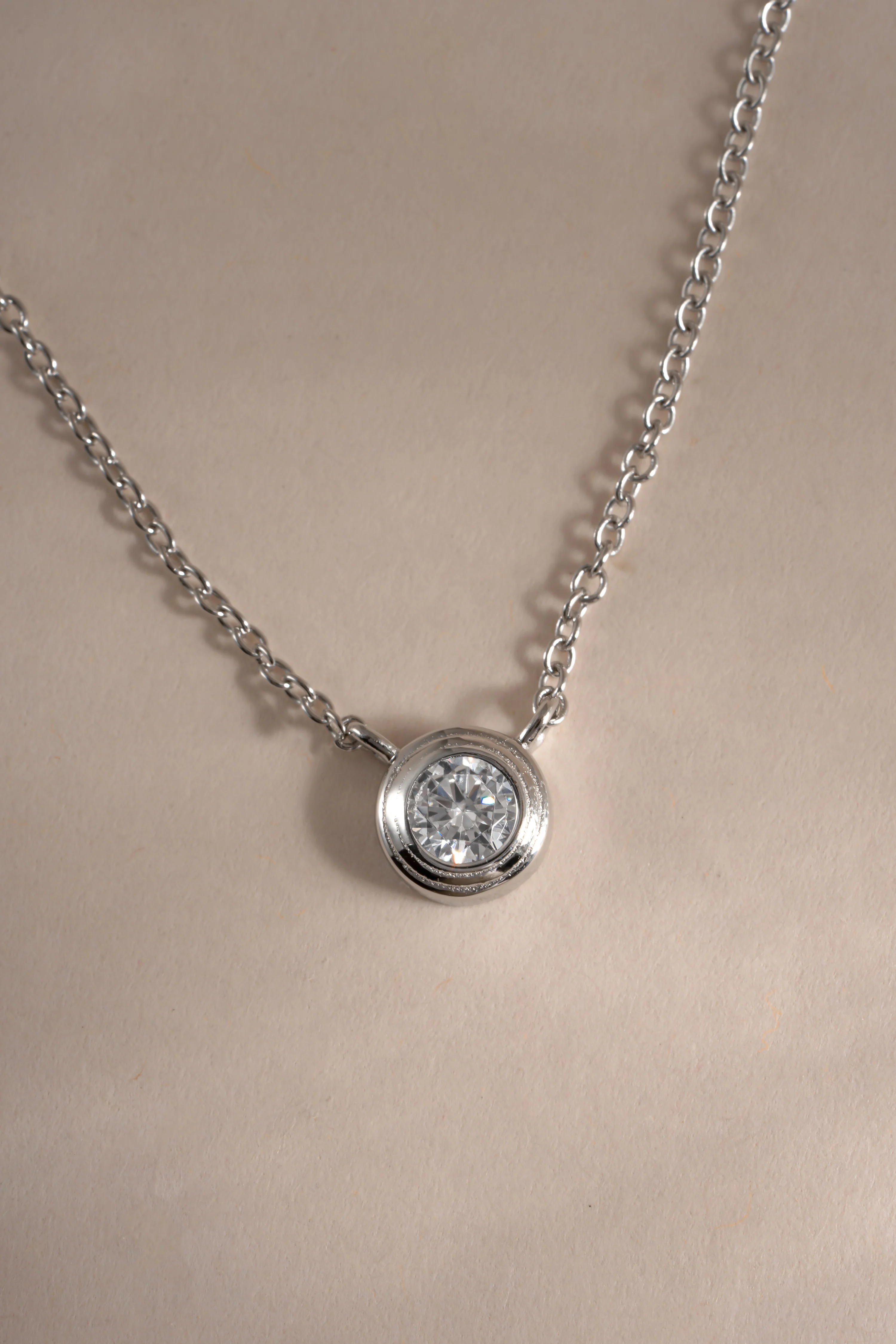 Tiny Bezel Necklace - Image 9