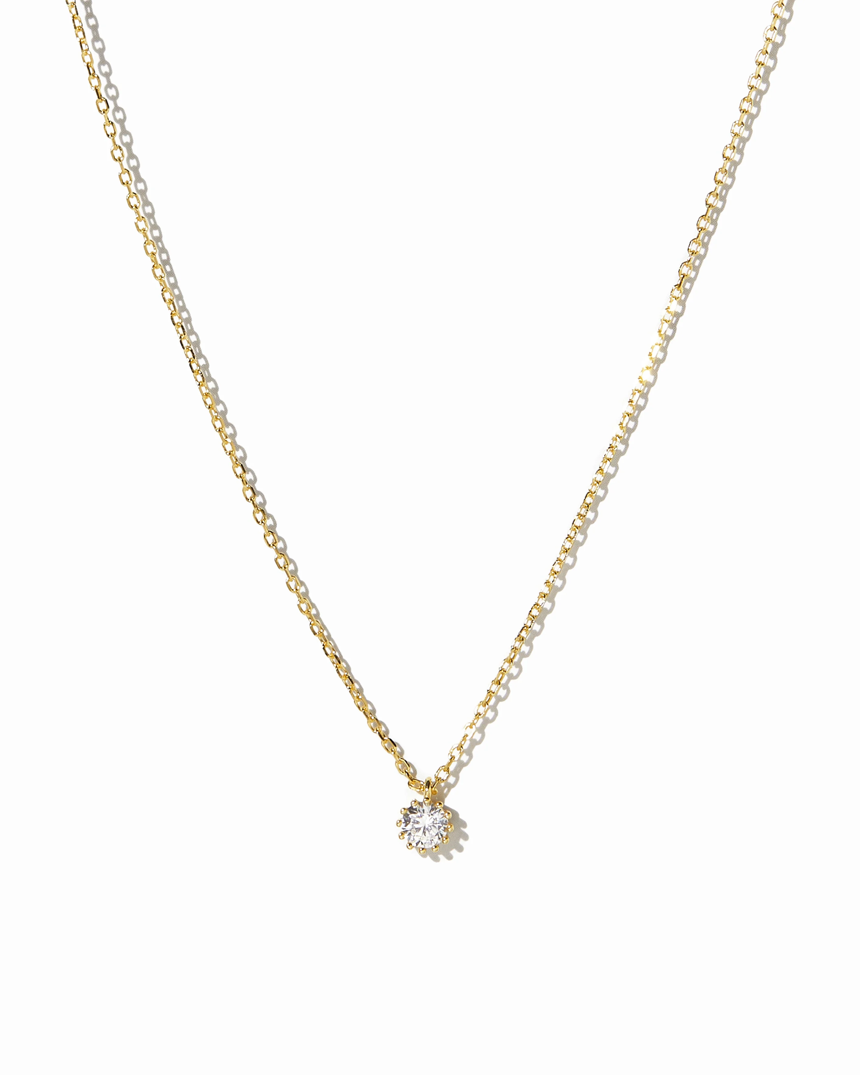Tiny Bezel Pendant Necklace