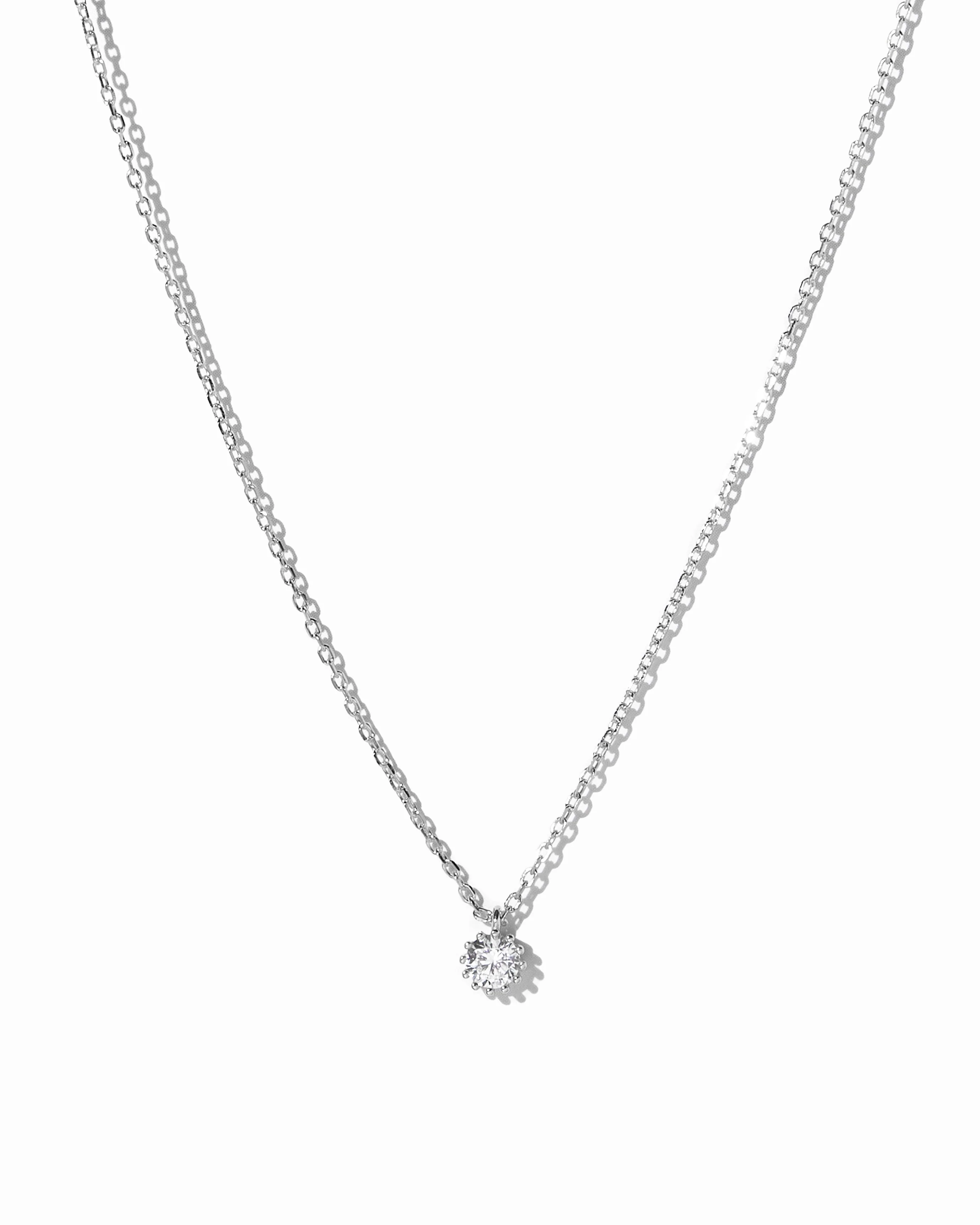 Tiny Bezel Pendant Necklace - Image 10