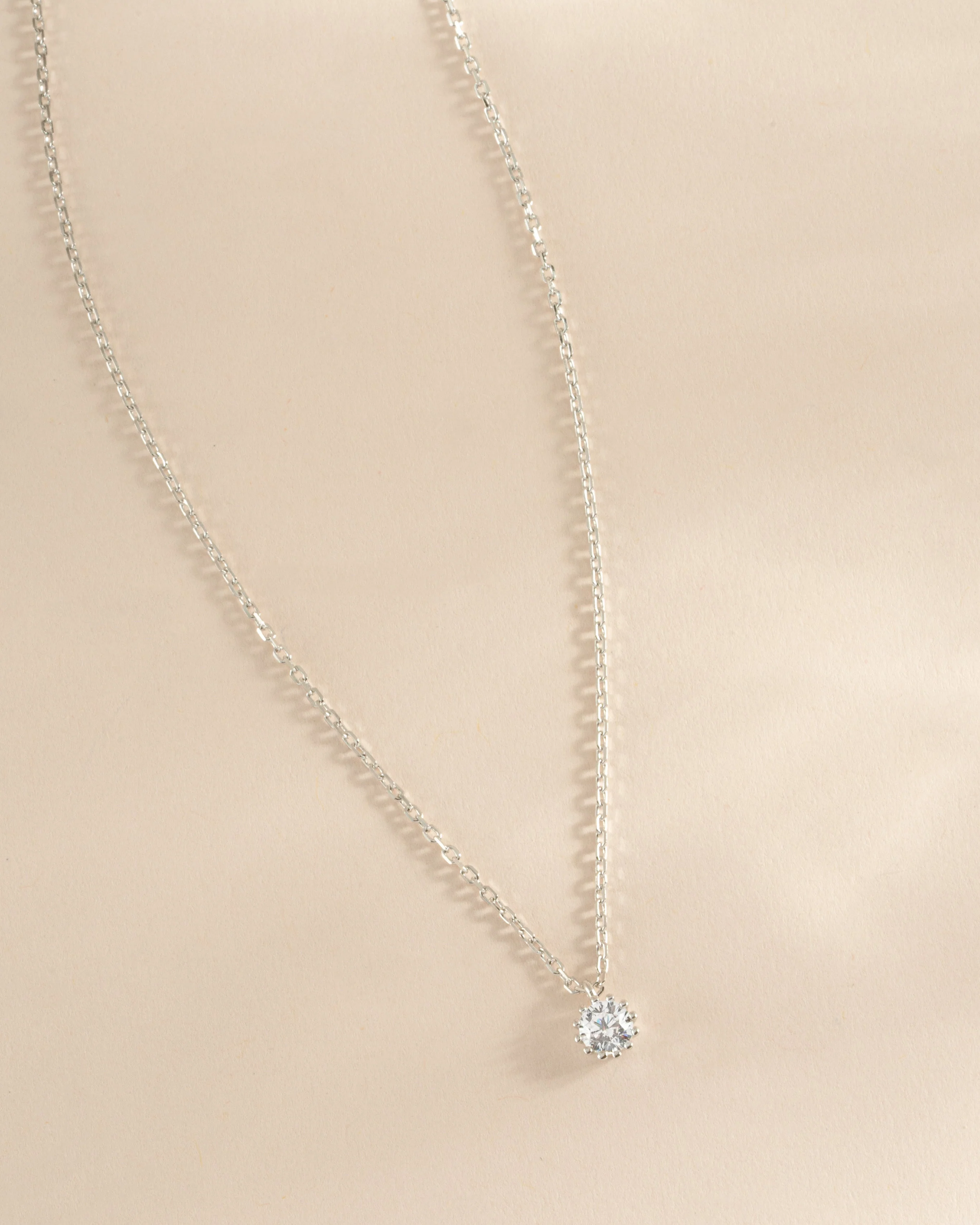 Tiny Bezel Pendant Necklace - Image 3