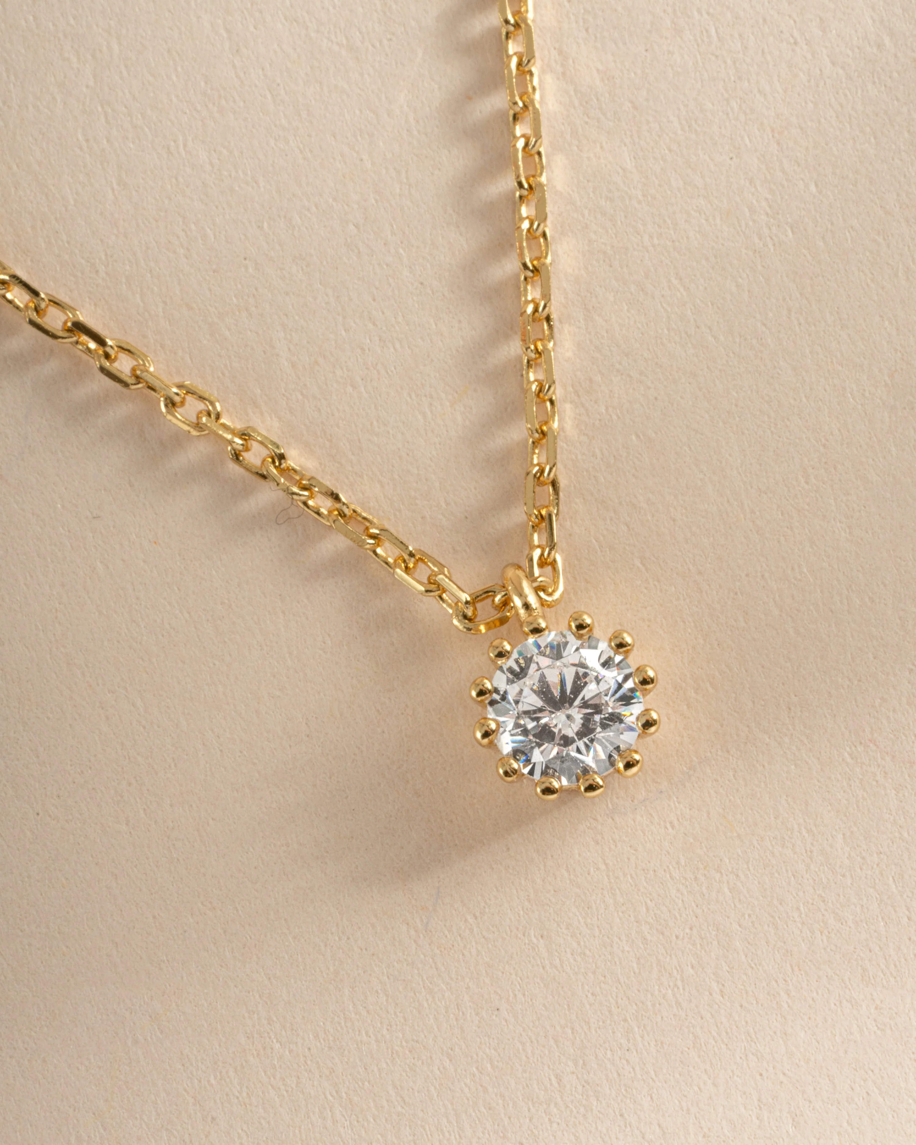 Tiny Bezel Pendant Necklace - Image 5