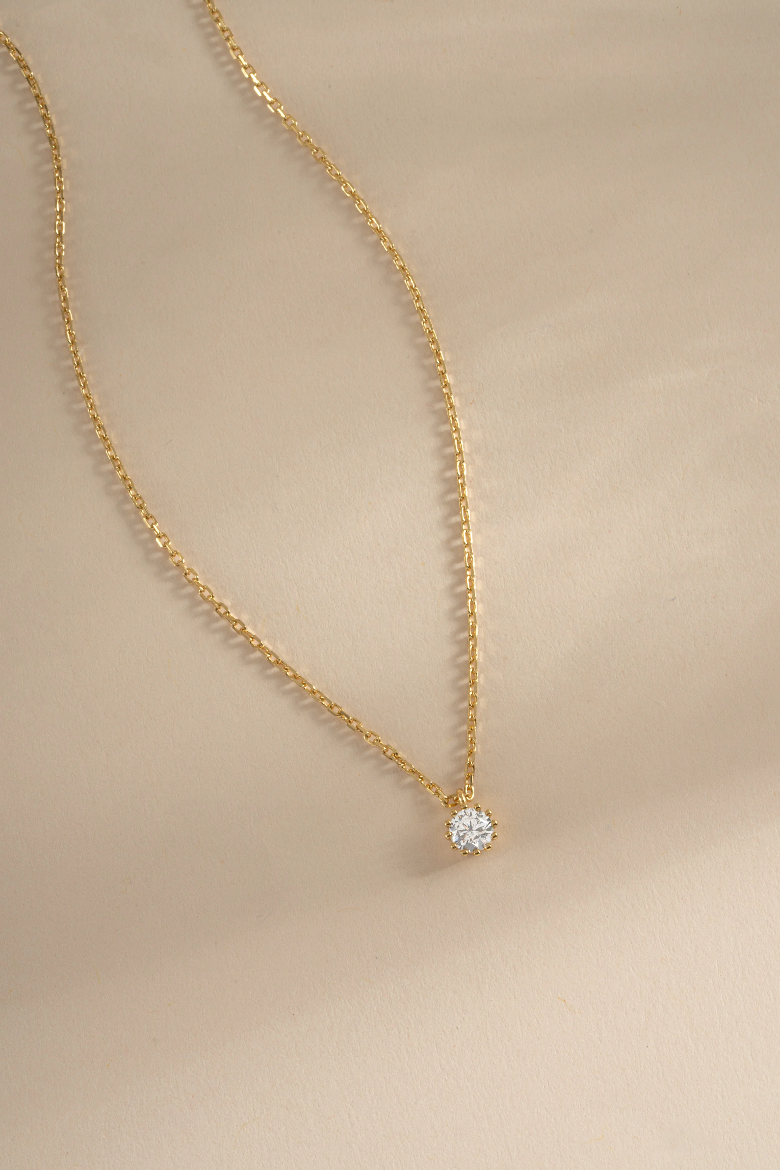 Tiny Bezel Pendant Necklace - Image 9