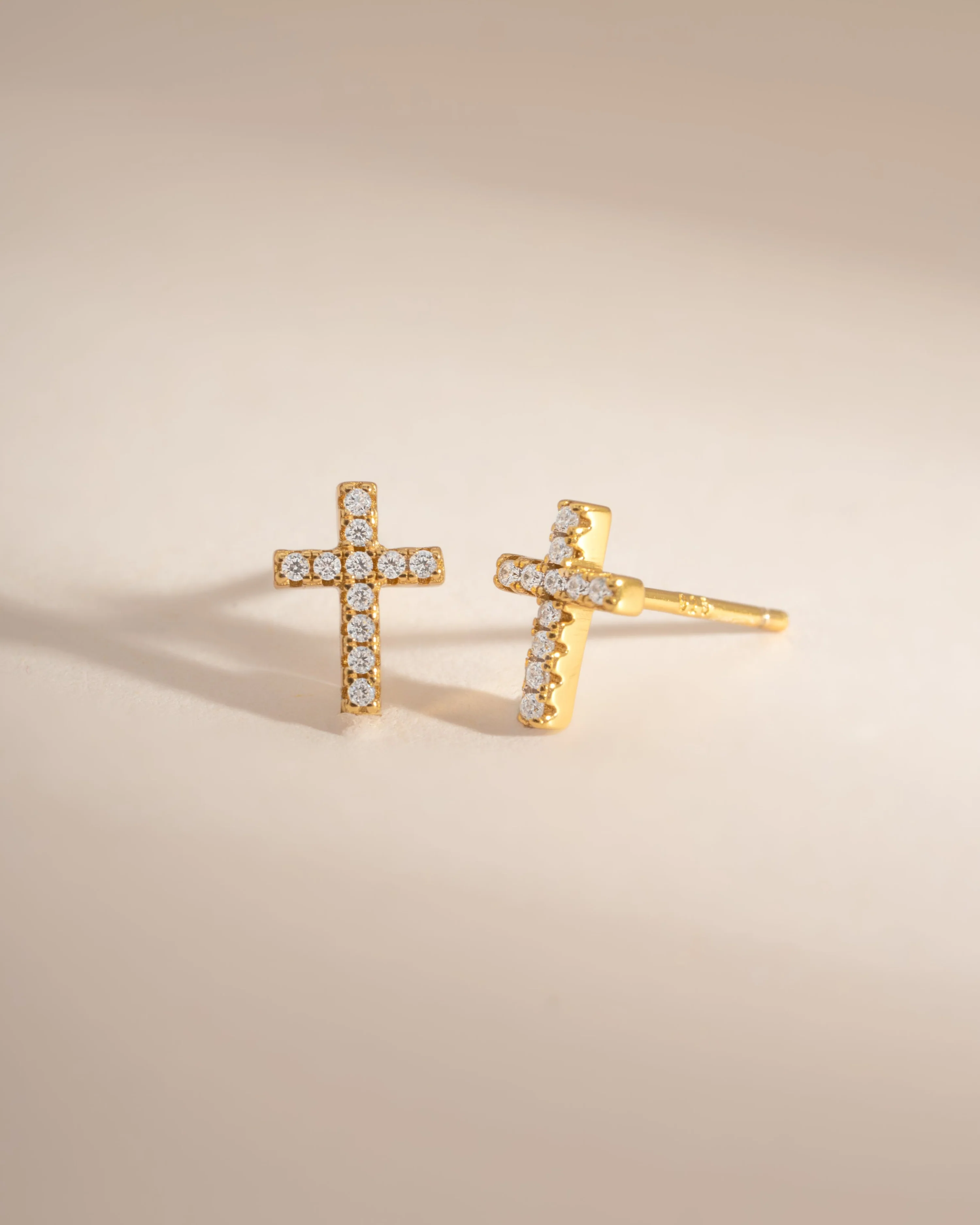 Tiny Cross Studs - Image 7