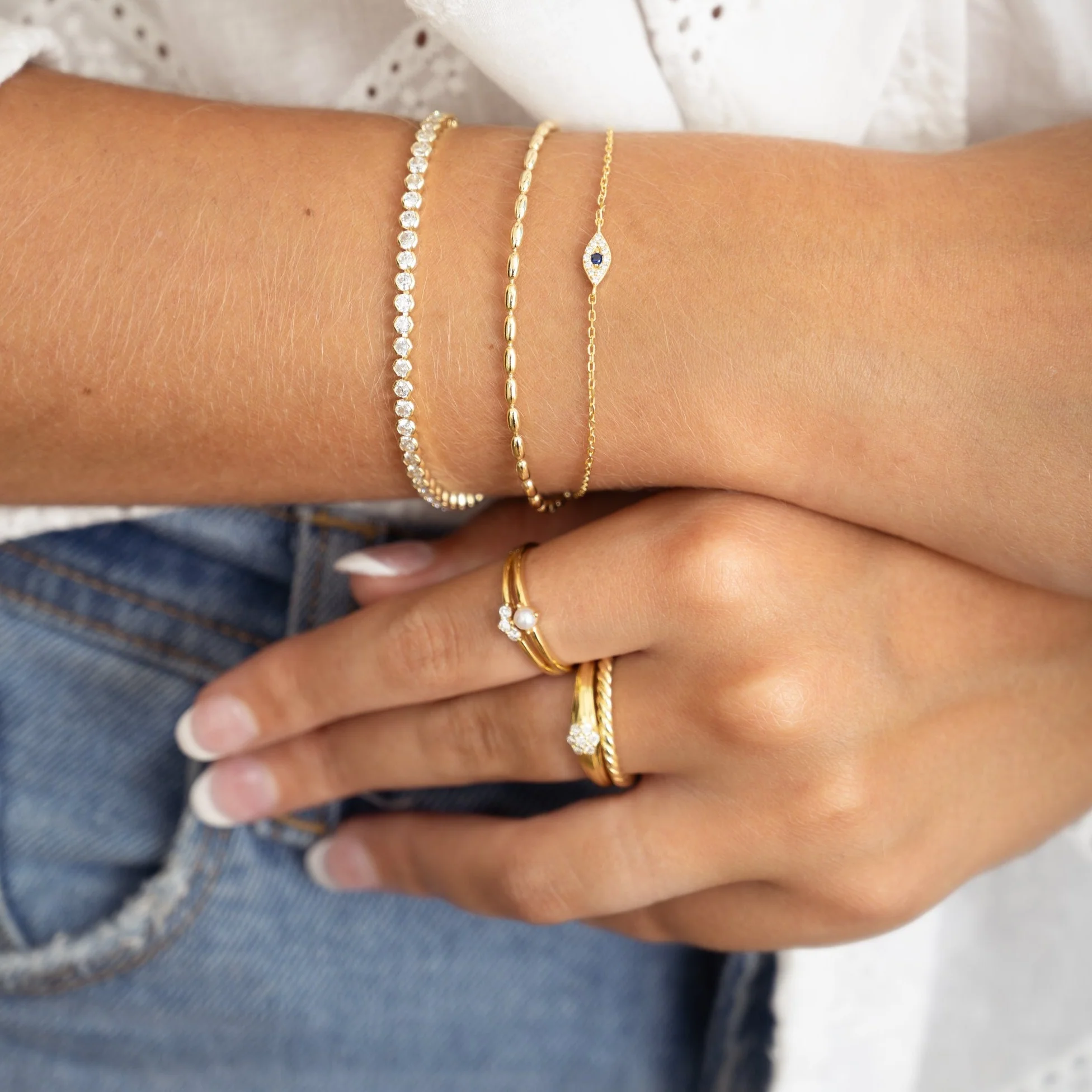 Tiny Evil Eye Bracelet - Image 4