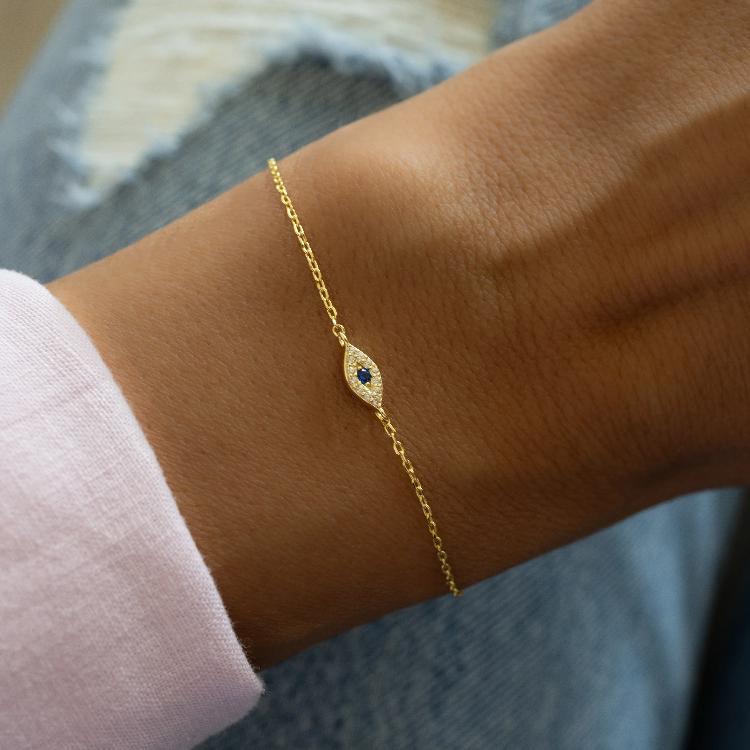 Tiny Evil Eye Bracelet - Image 5