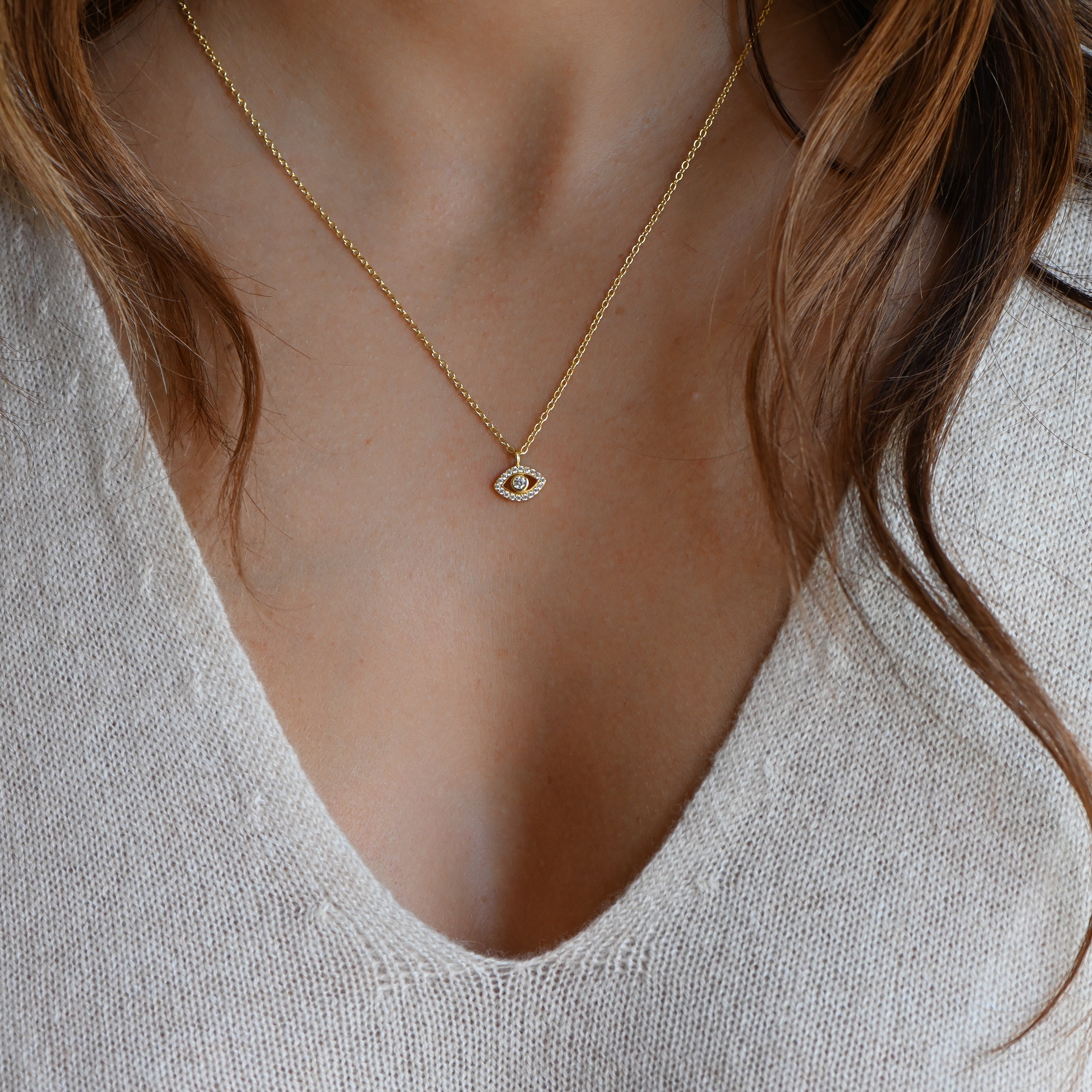 Tiny Evil Eye Necklace - Image 2
