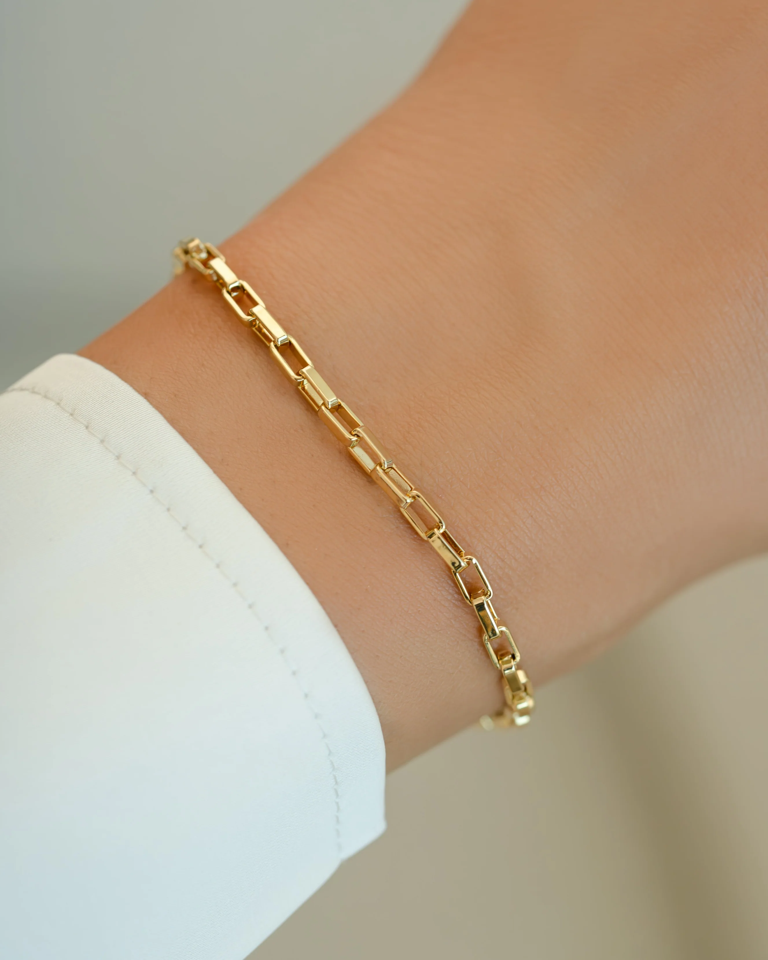 Tiny Link Paperclip Bracelet - Image 2