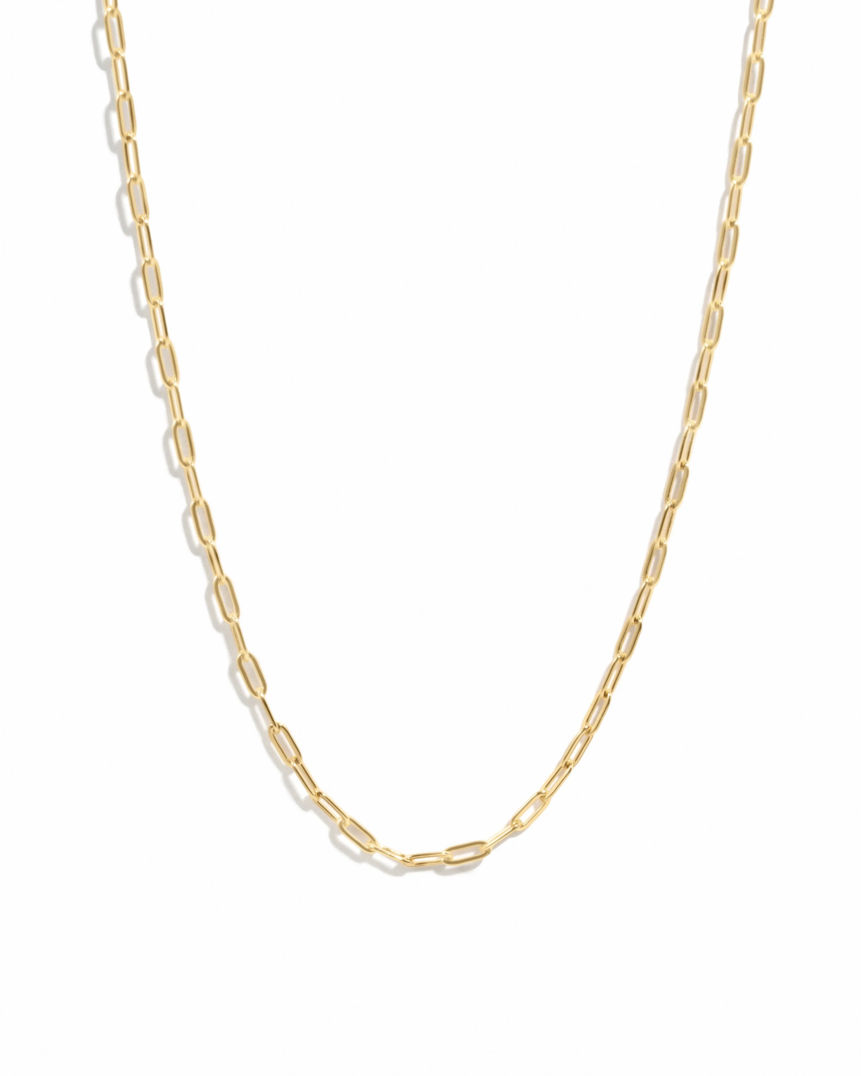 Tiny Link Paperclip Necklace