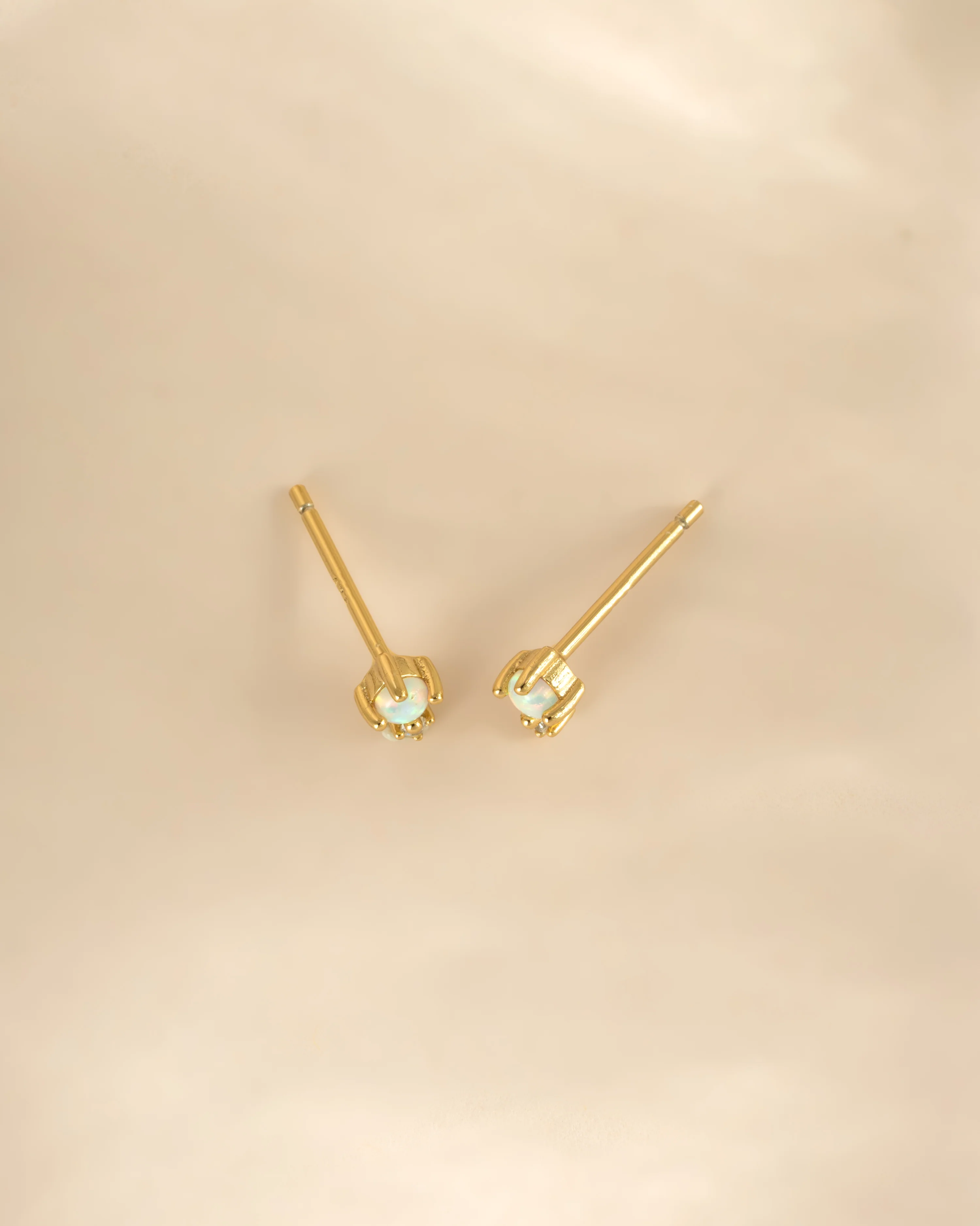 Tiny Opal Stud Earrings - Image 4