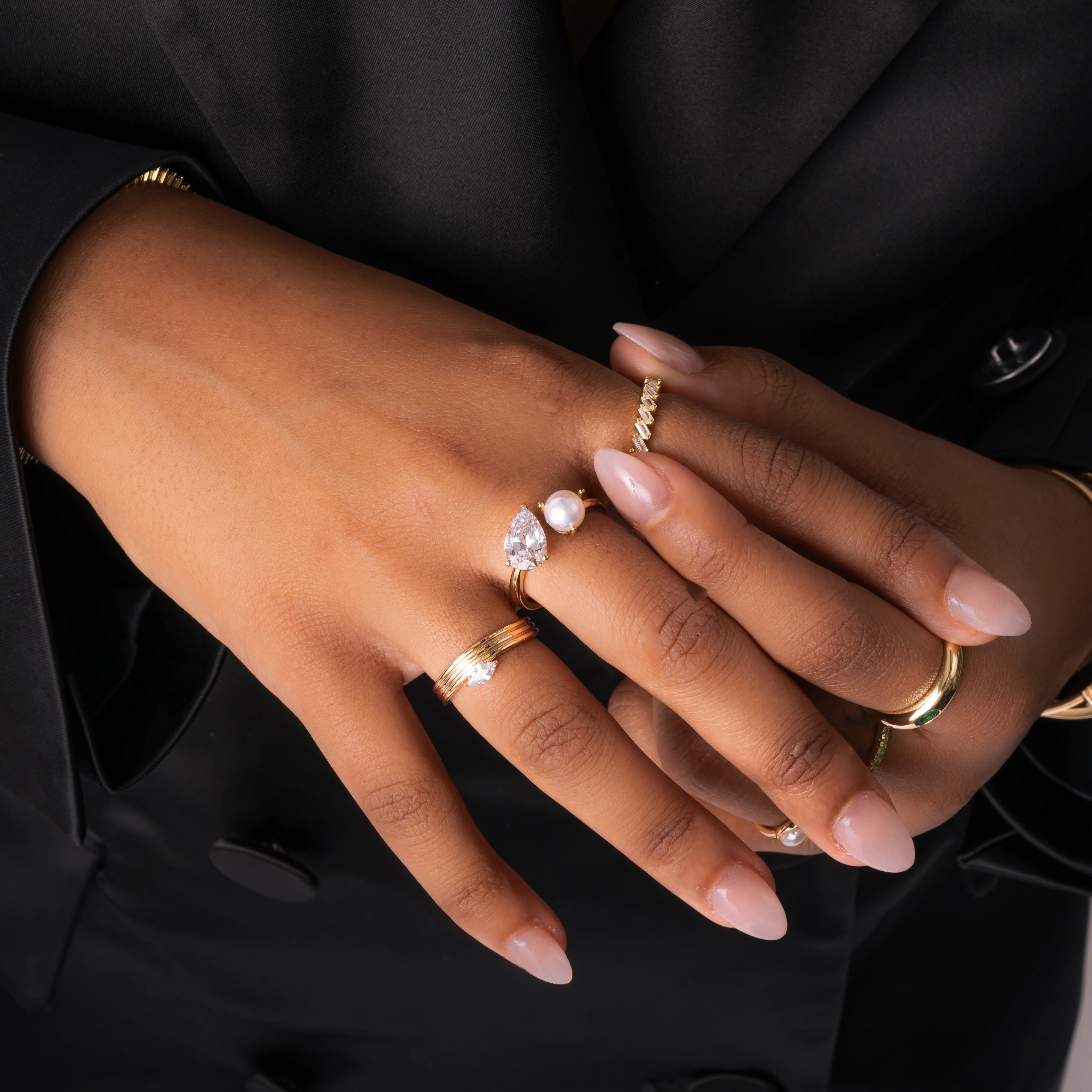 Toi et Moi Pearl Ring - Image 6