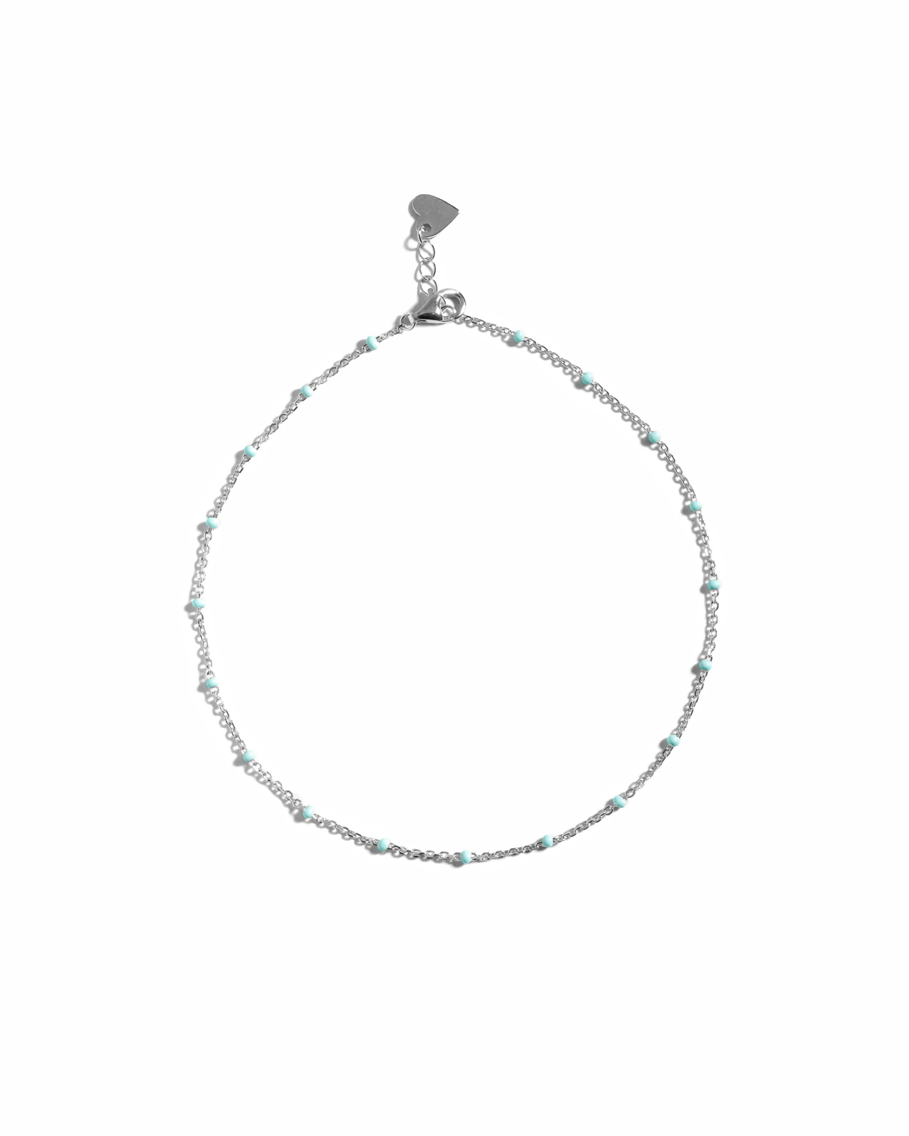 Turquoise Beaded Anklet - Image 3