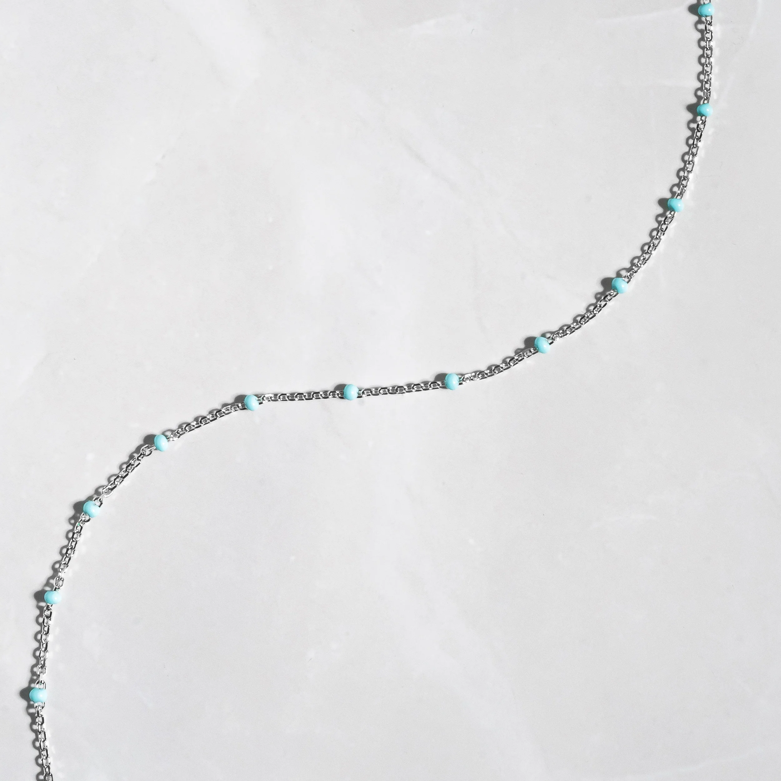Turquoise Beaded Anklet - Image 5