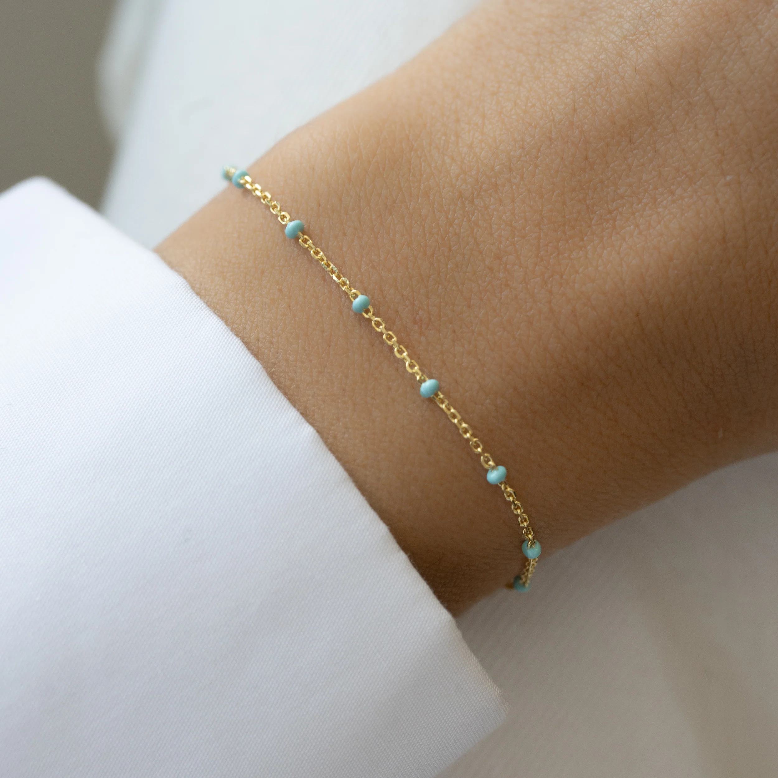Turquoise Beaded Bracelet - Image 2