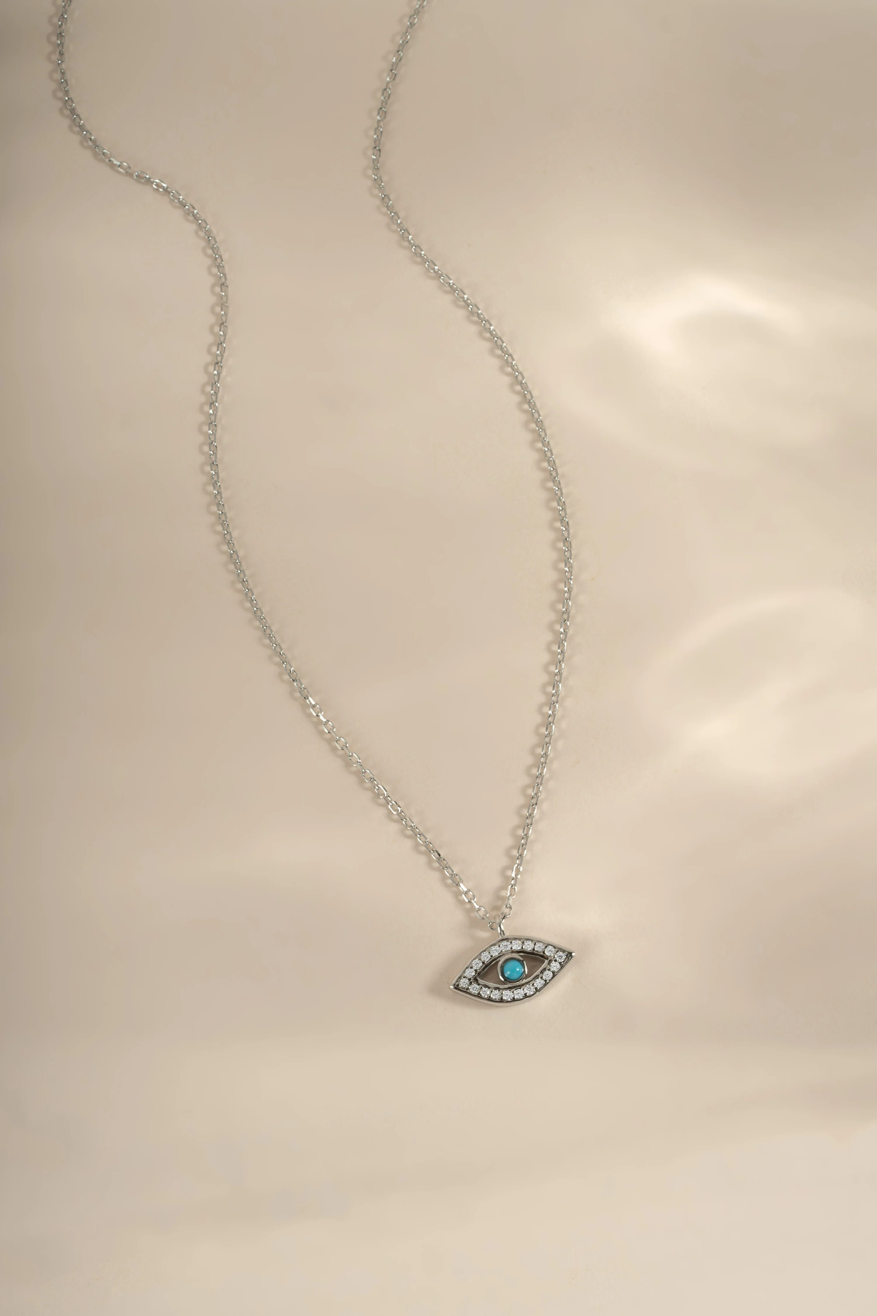 Turquoise Evil Eye Necklace - Image 3