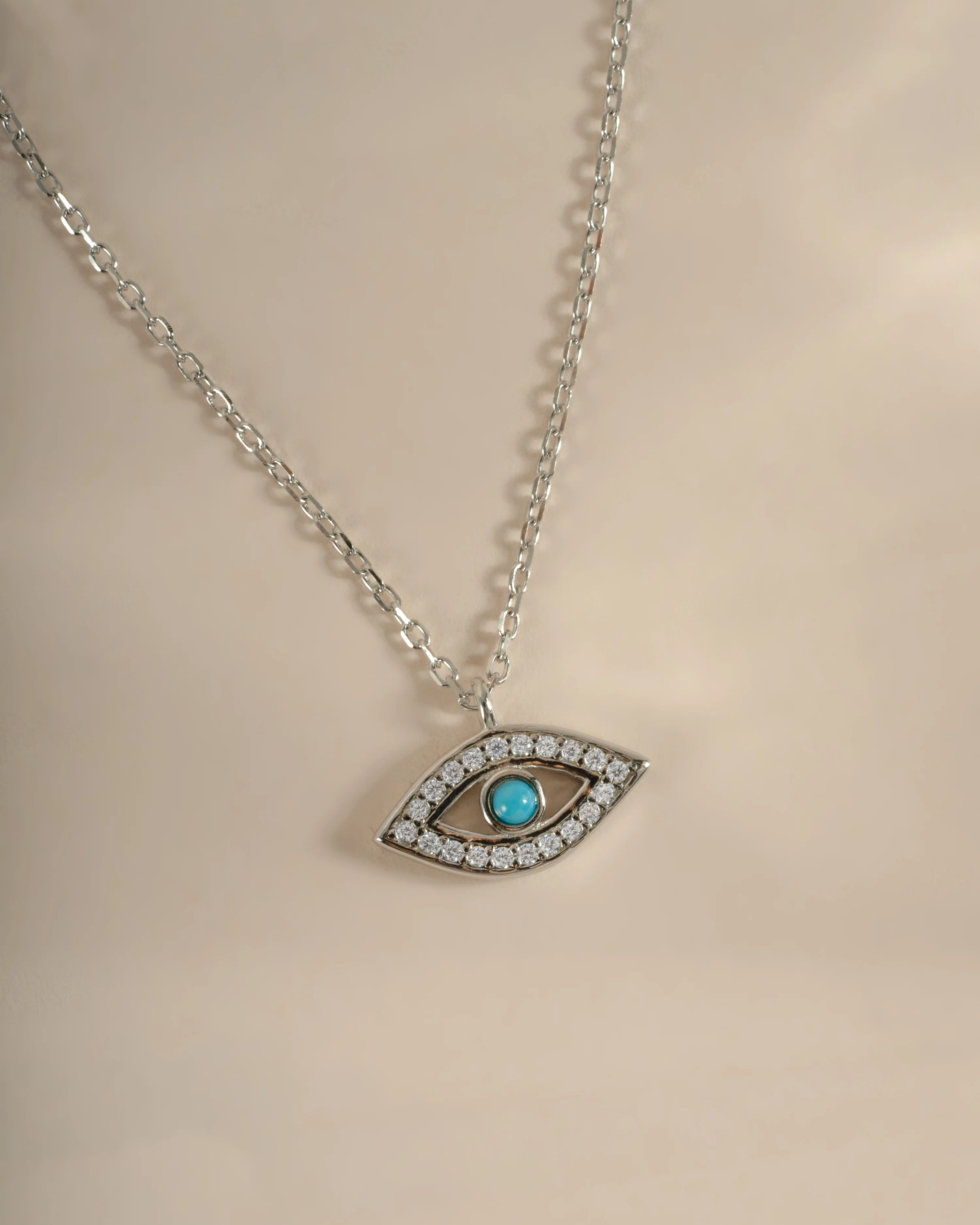 Turquoise Evil Eye Necklace - Image 6