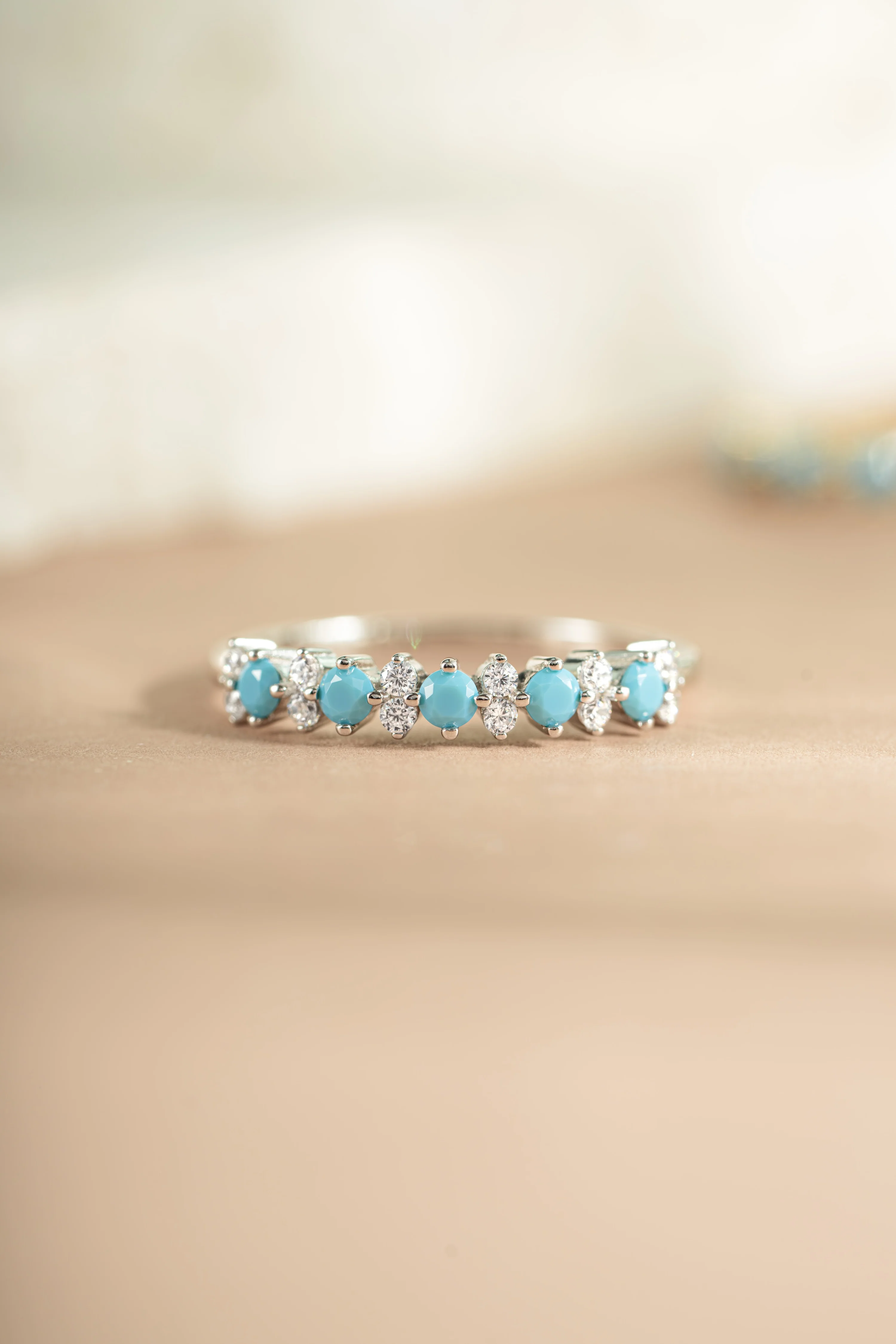 Turquoise Stephanie Stacking Ring - Image 6