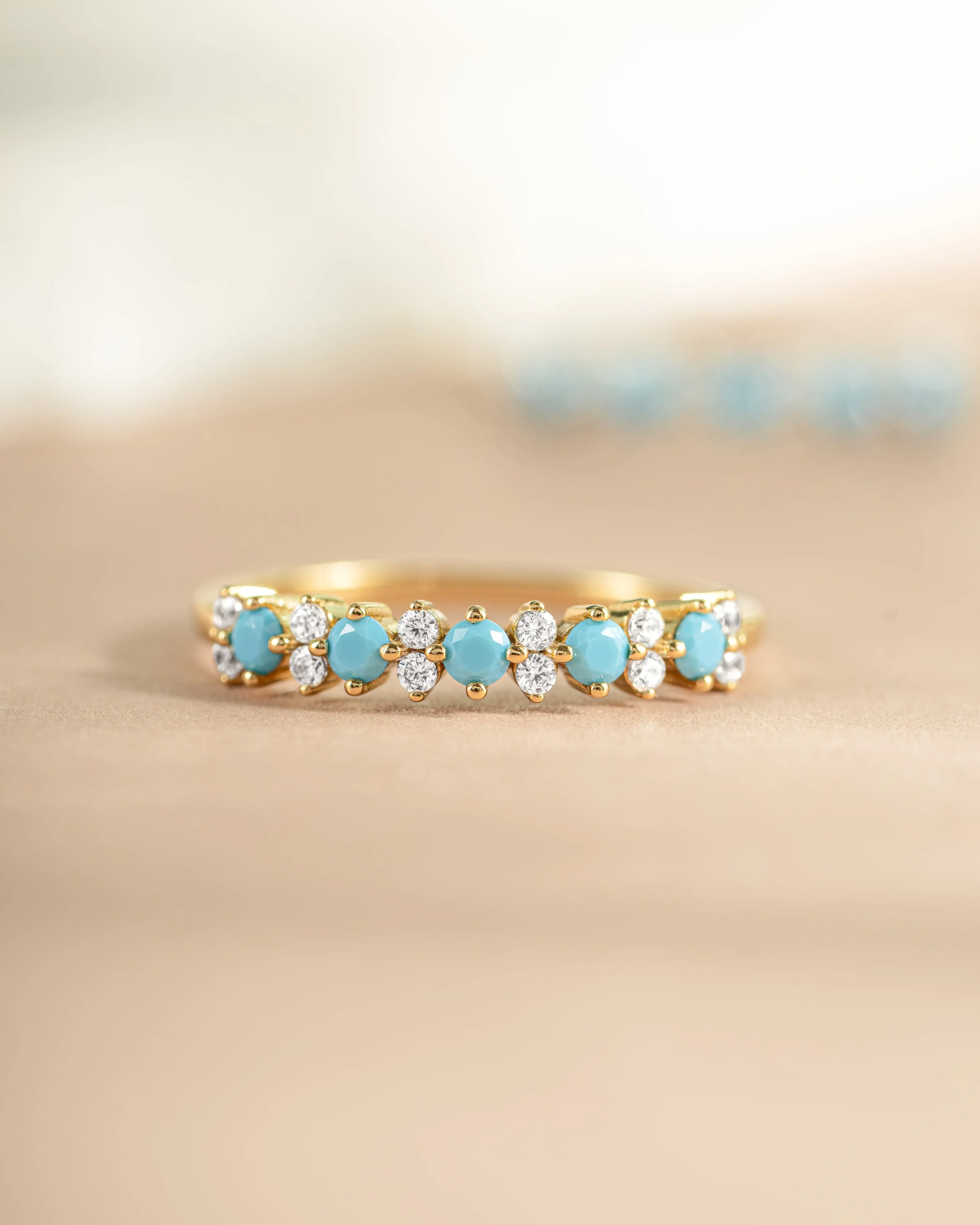 Turquoise Stephanie Stacking Ring - Image 7